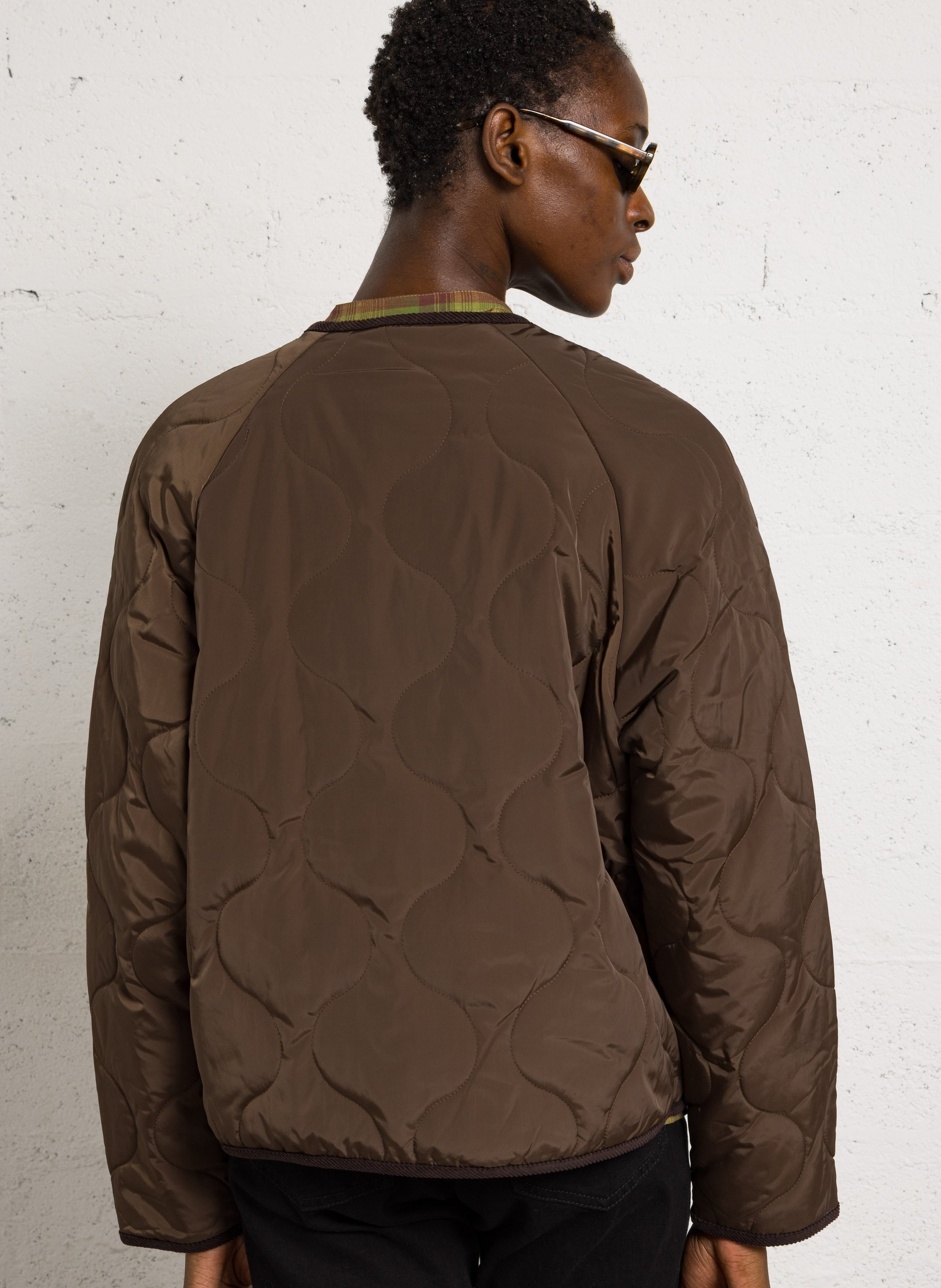 Quilted round neck jacket JC SOPHIE Brown