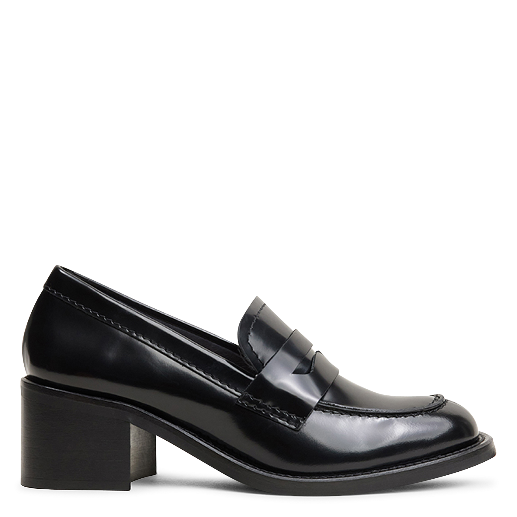 Heeled patent leather loafers JONAK Black