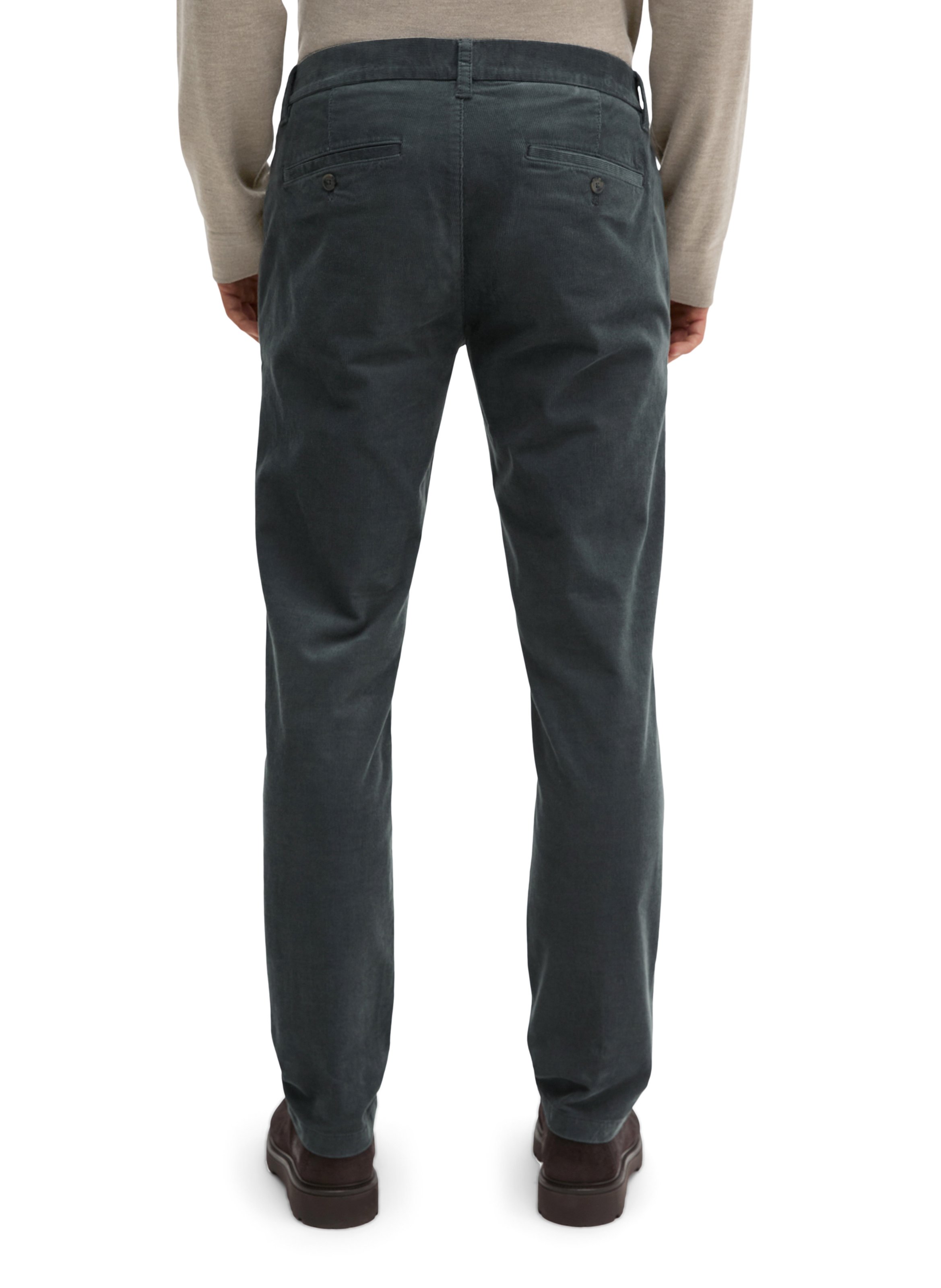 Hose mit geradem Bein aus Baumwollmischung MARC O'POLO Grau