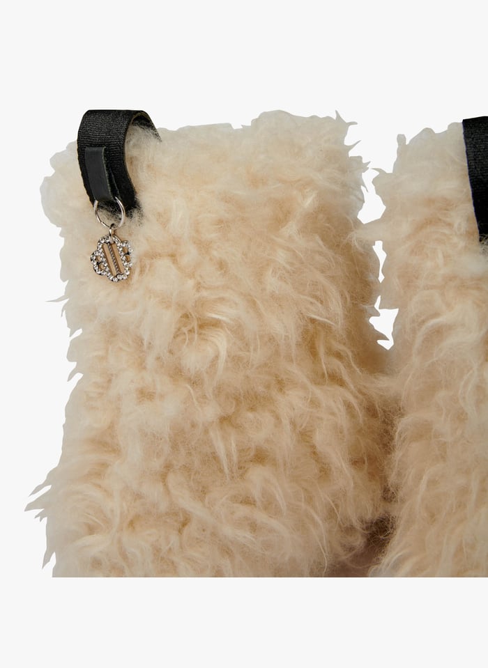 Faux fur mid calf 2025 boots