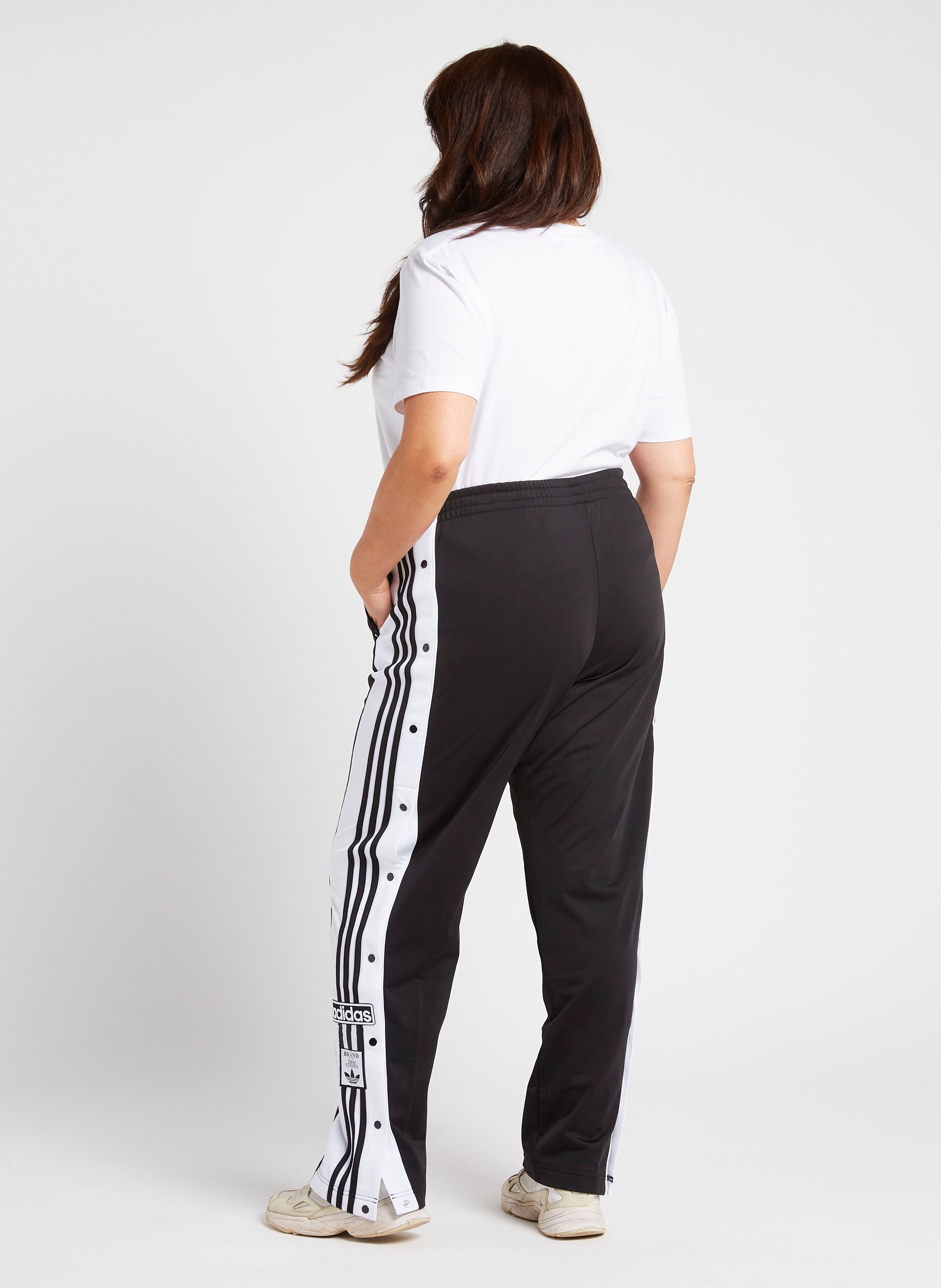 Straight-leg recycled fibre track pants ADIDAS Black