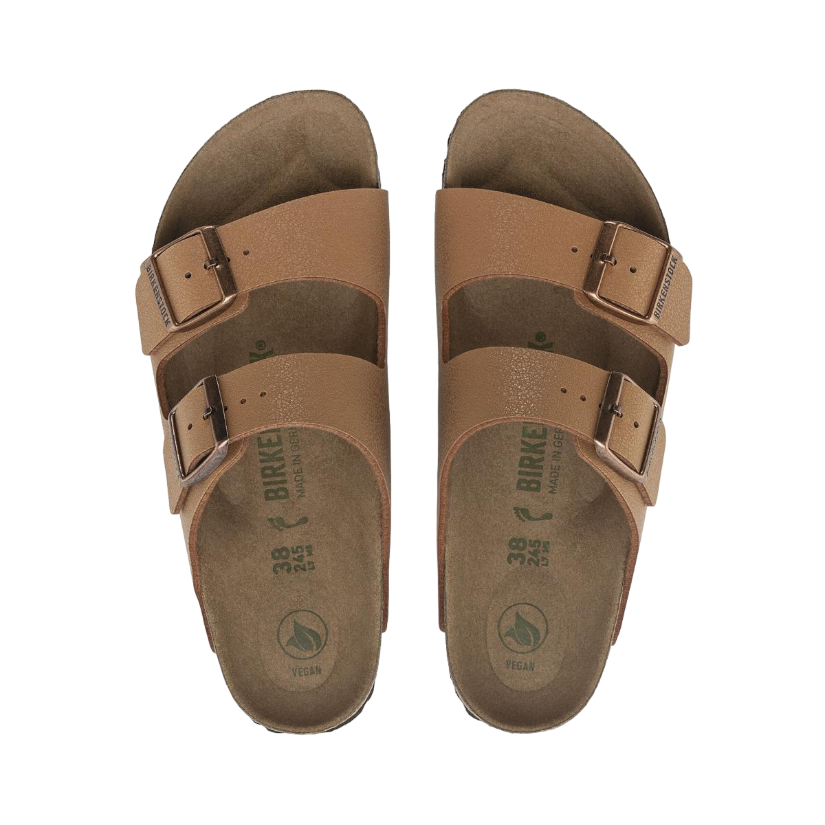 Faux leather sandals Brown