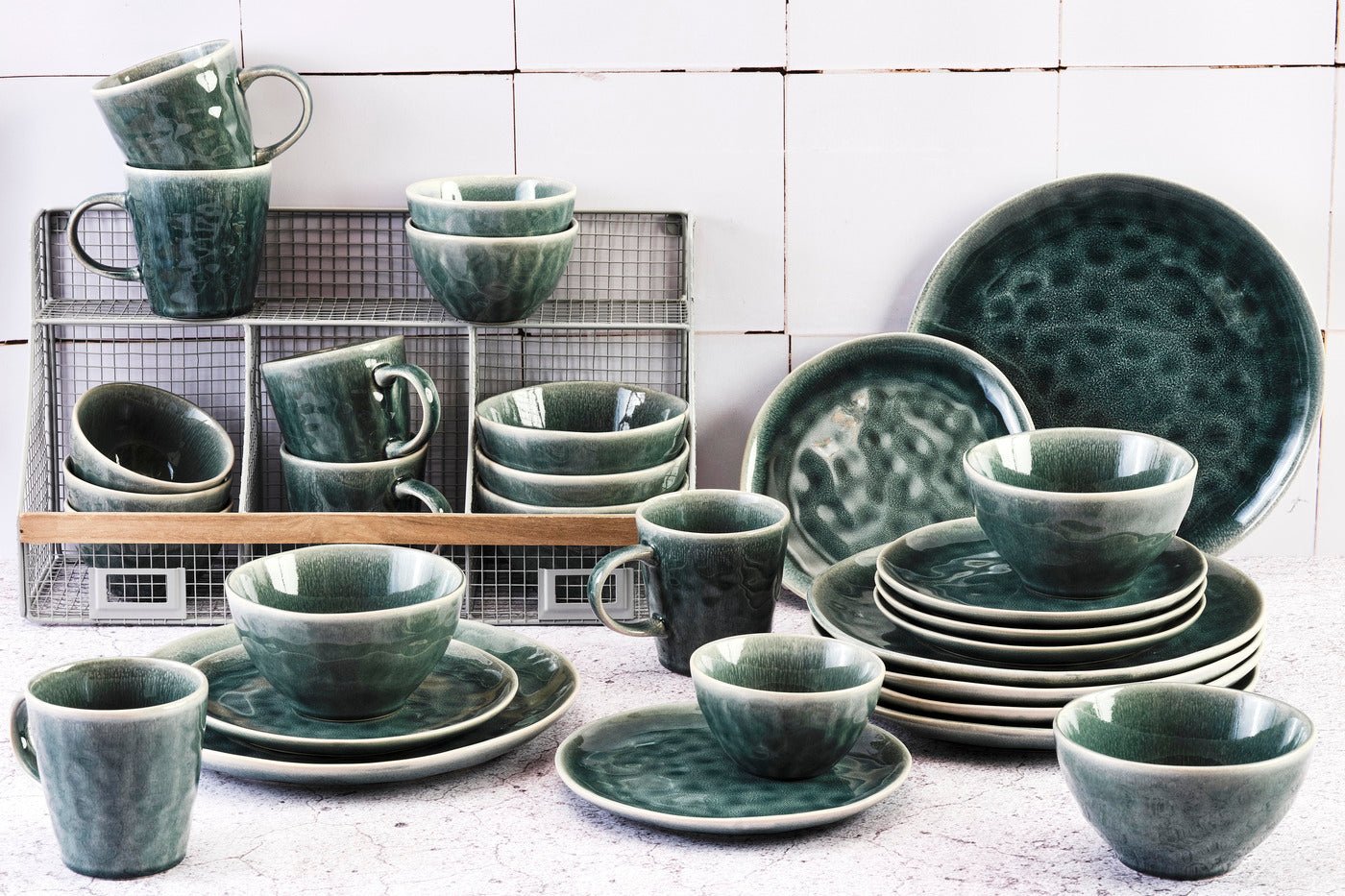 Complete moon service - 30 pieces - ink BJORN Blue