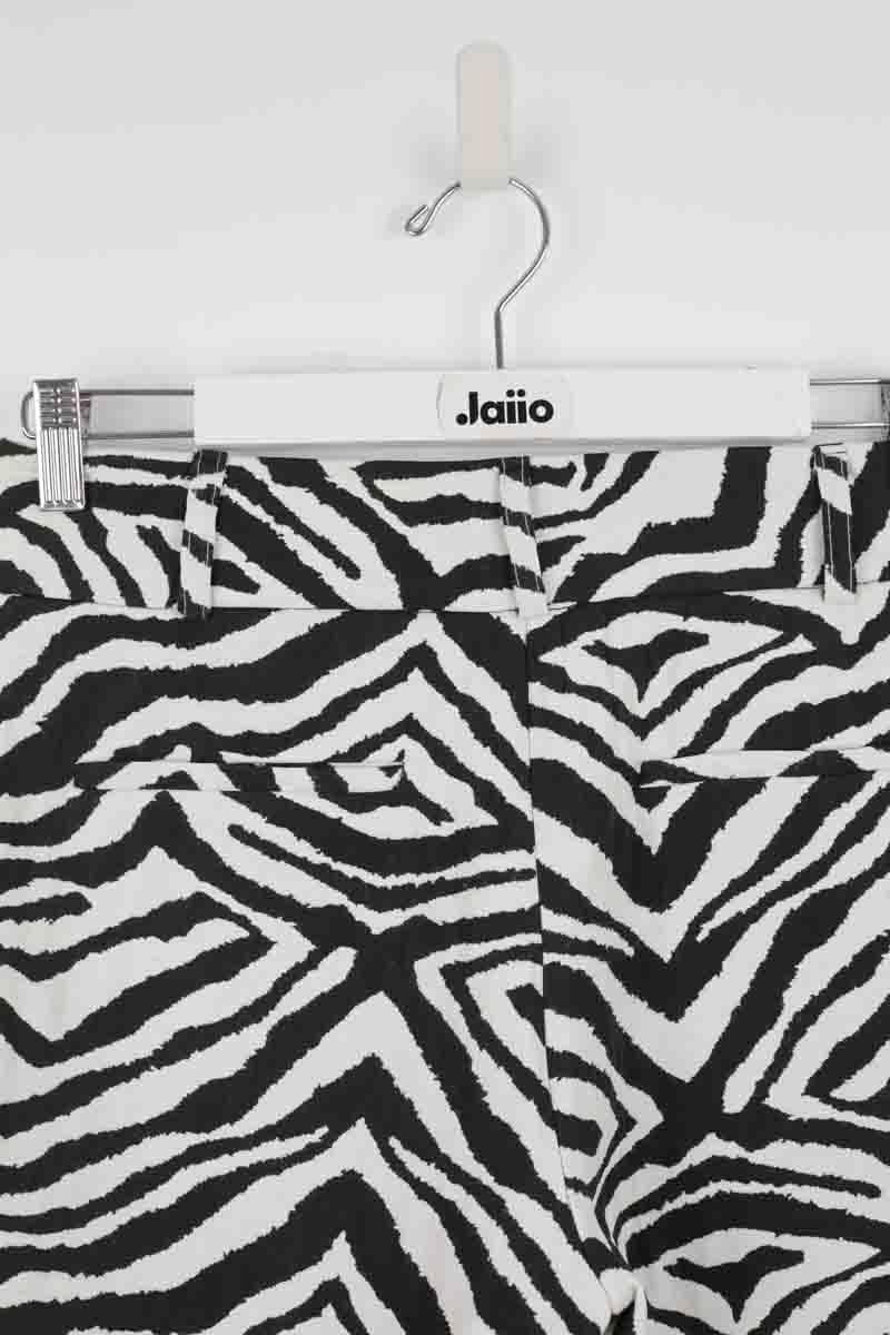 Pantalon slim en coton MODETROTTER - Seconde Main Blanc