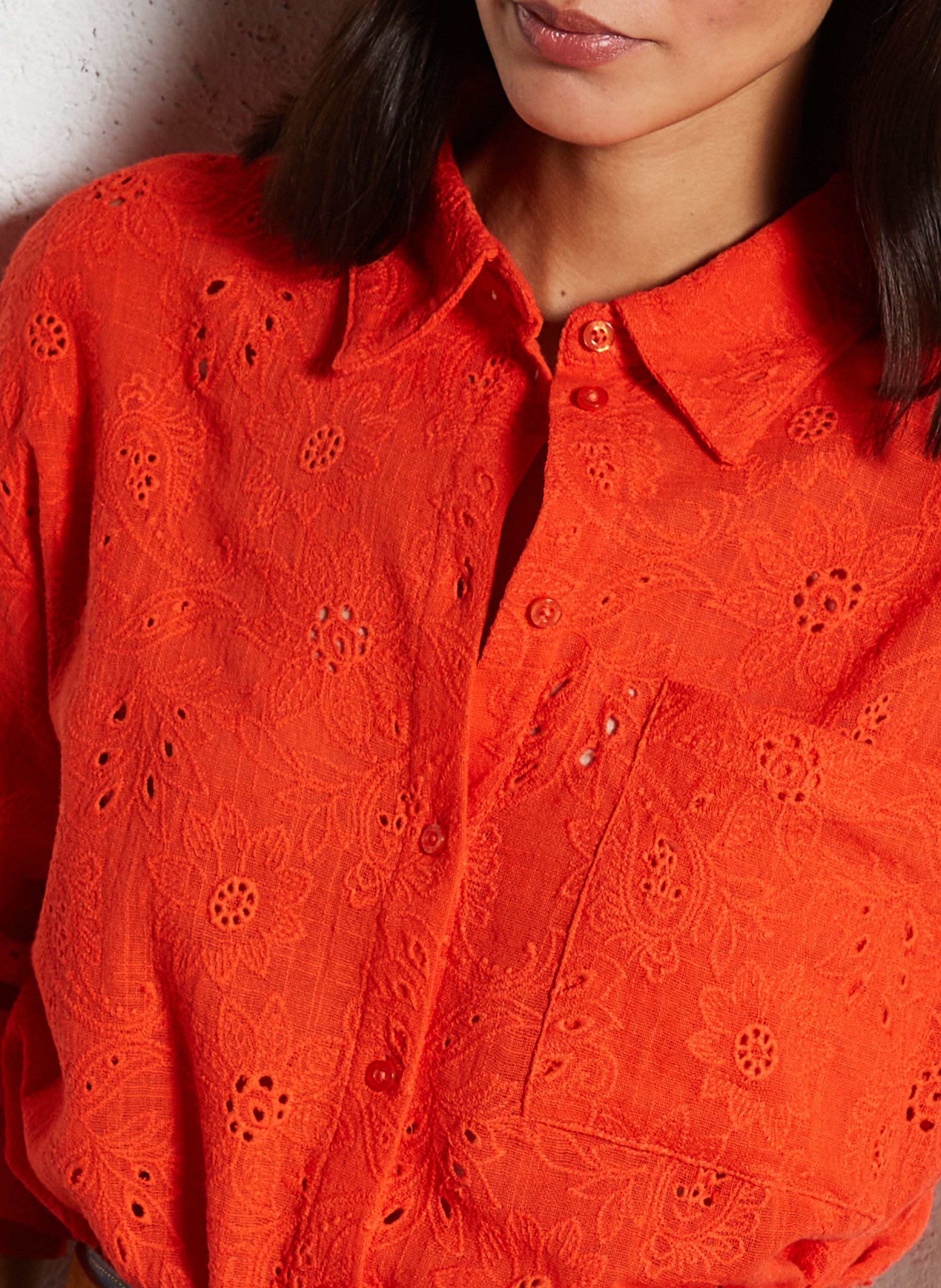 Colonel plain shirt OBJECT Orange
