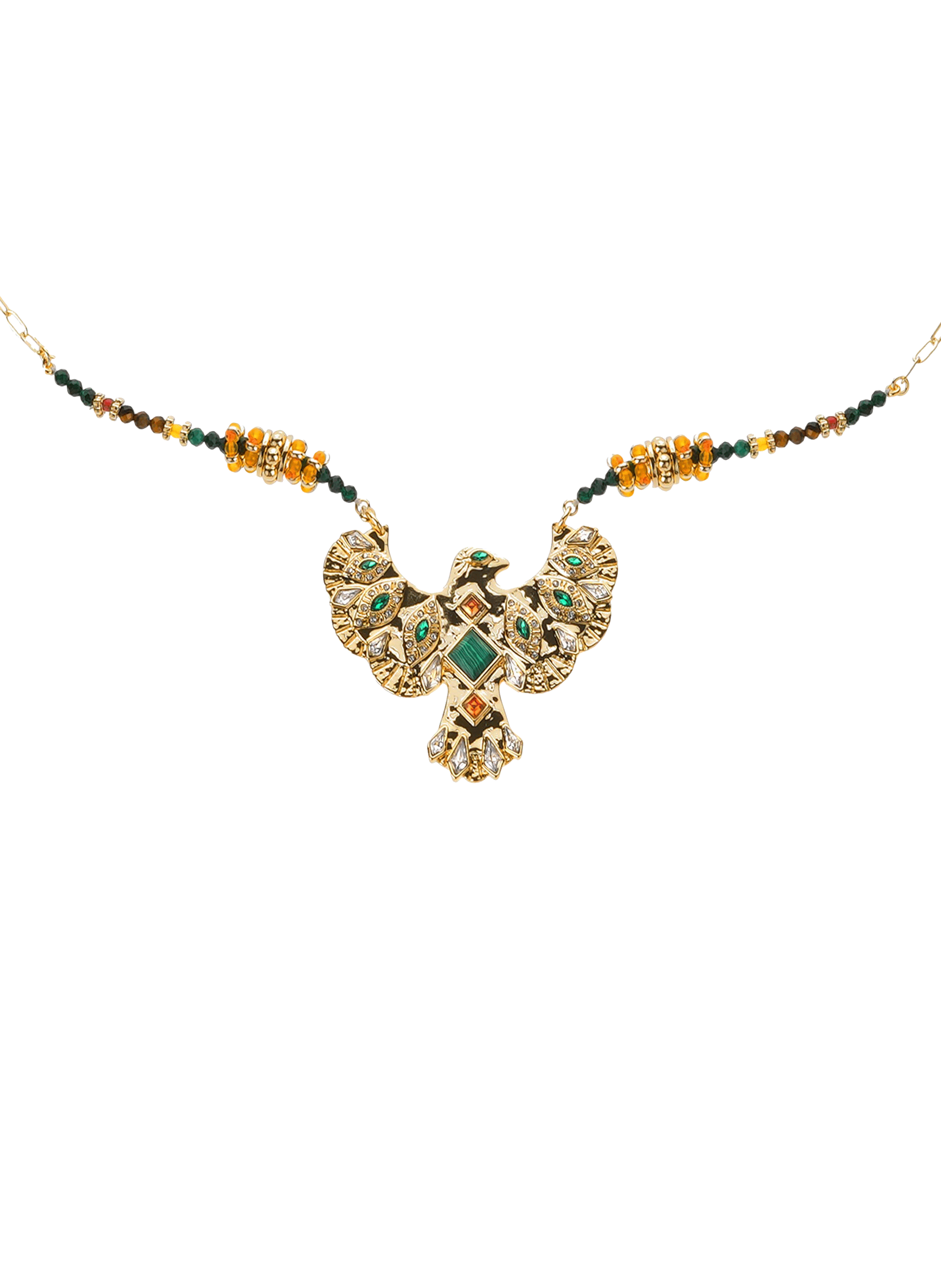 Long necklace with central cabochon HIPANEMA Golden