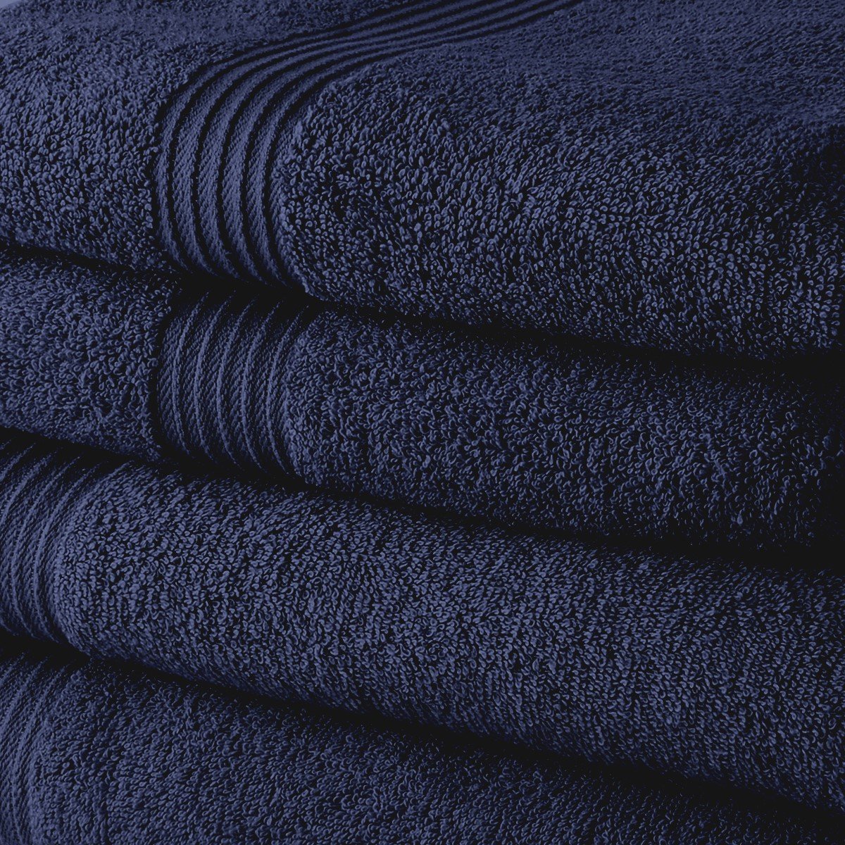 Set of 10 cotton bath towels TODAY LINGE DE MAISON Blue