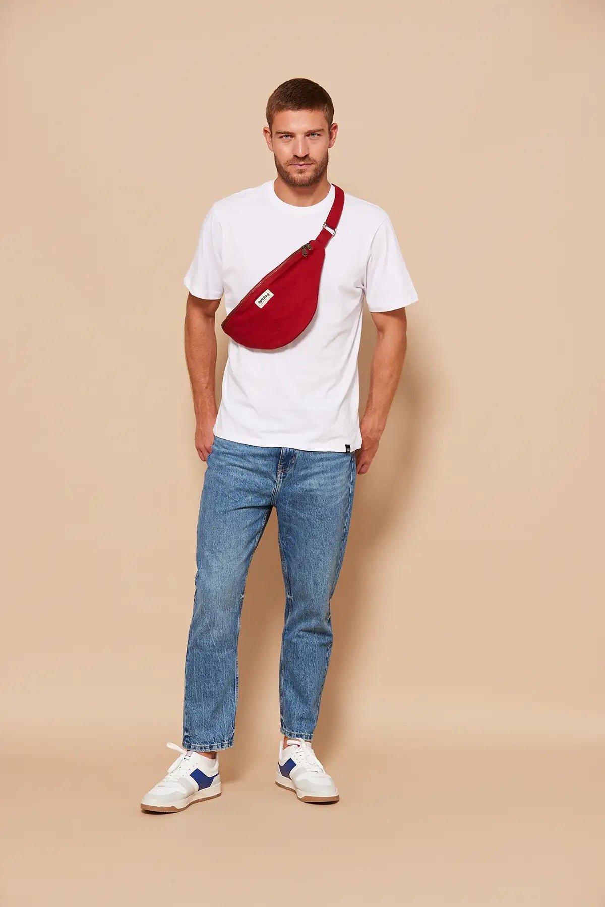 Cotton waist bag HINDBAG Red