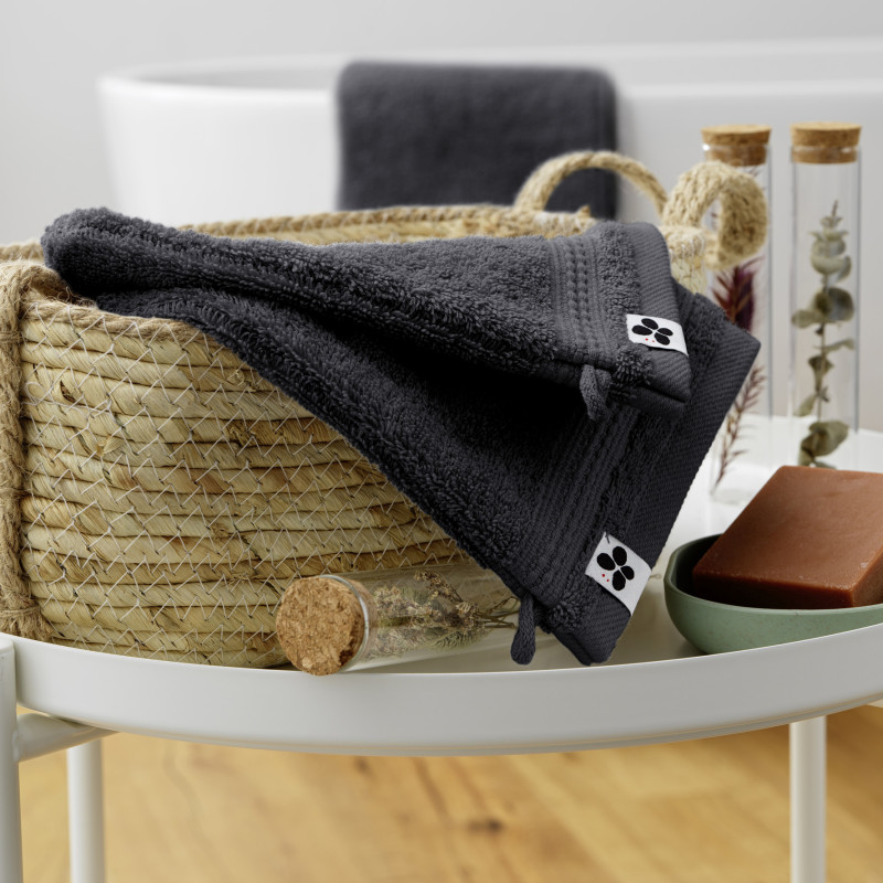 Set of 2 washcloths L'EFFET PAPILLON Orange