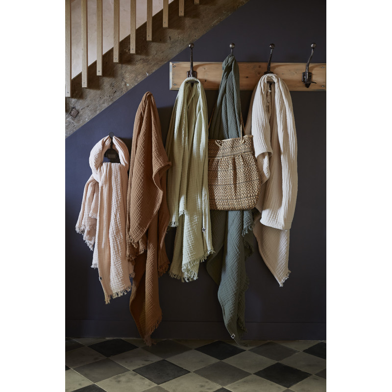Pure cotton plaid L'EFFET PAPILLON Brown
