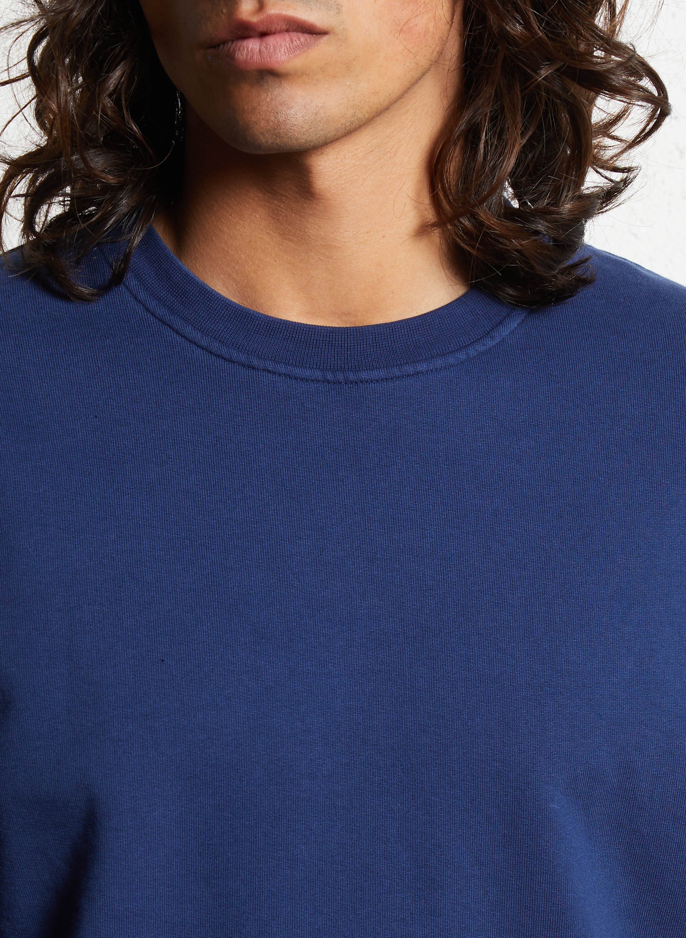 Rundhals-Sweatshirt aus Bio-Baumwolle, Regular Fit COLORFUL STANDARD Blau