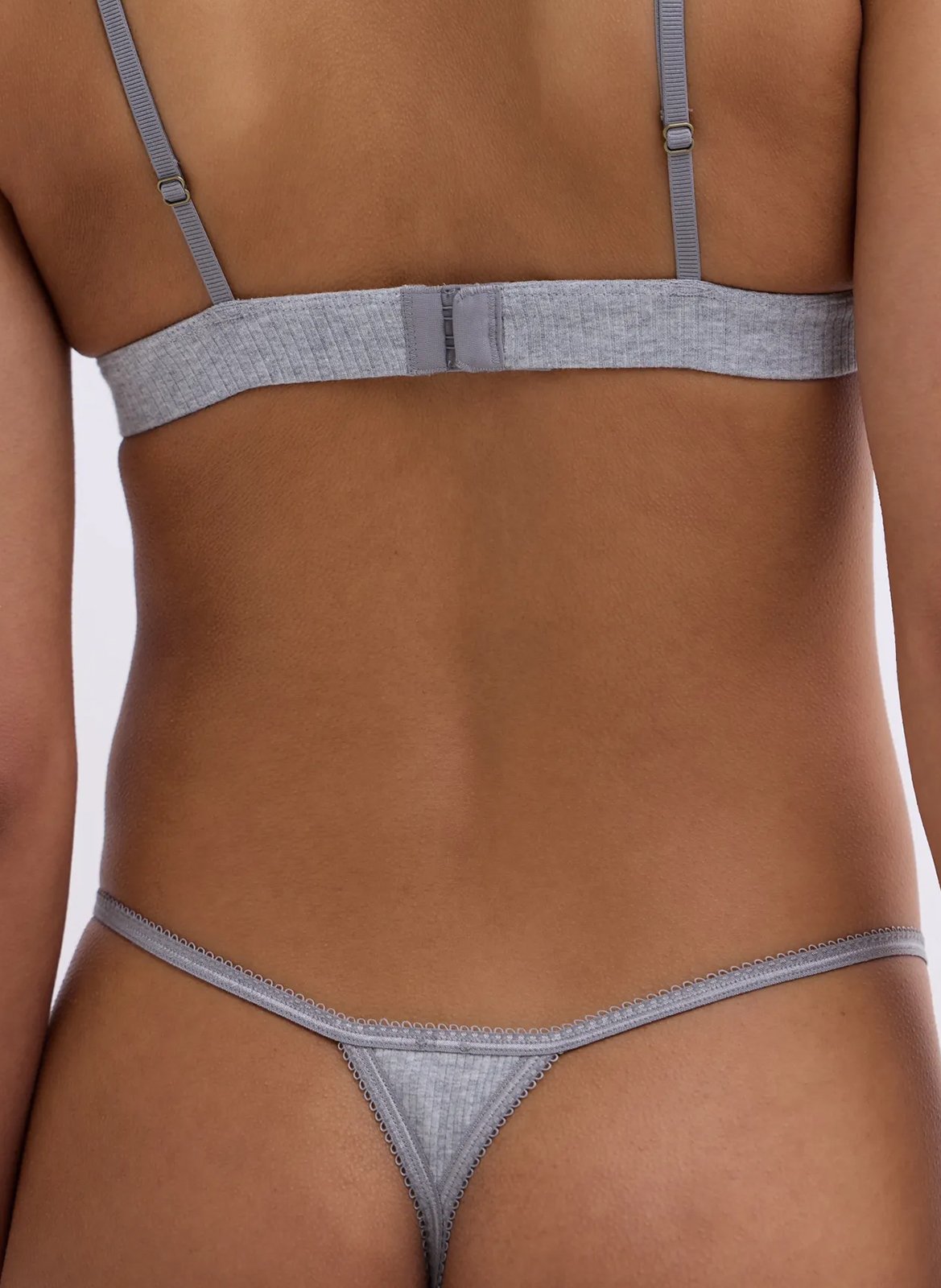 String côtelé uni en coton mélangé LOVE STORIES Argent