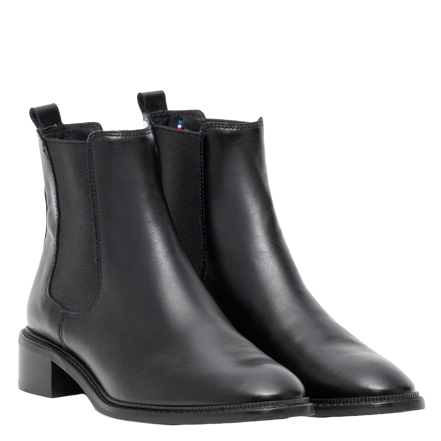 Smooth leather Chelsea boots BOCAGE Black