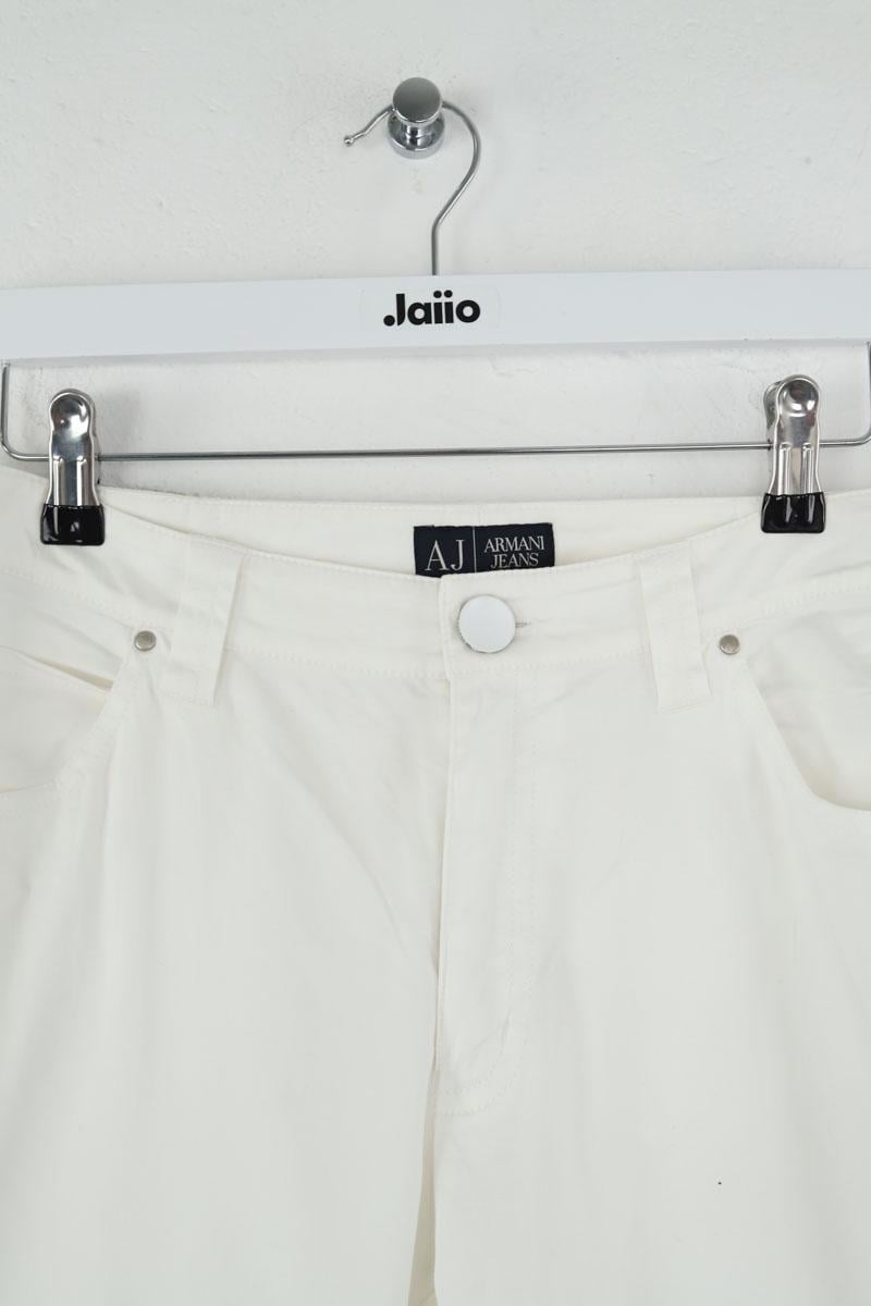 Cotton skinny jeans ARMANI - SECONDE MAIN White