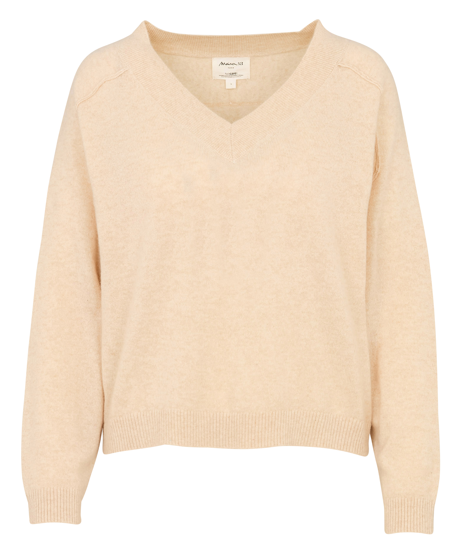 Pull oversize en cachemire MAISON 123 Blanc