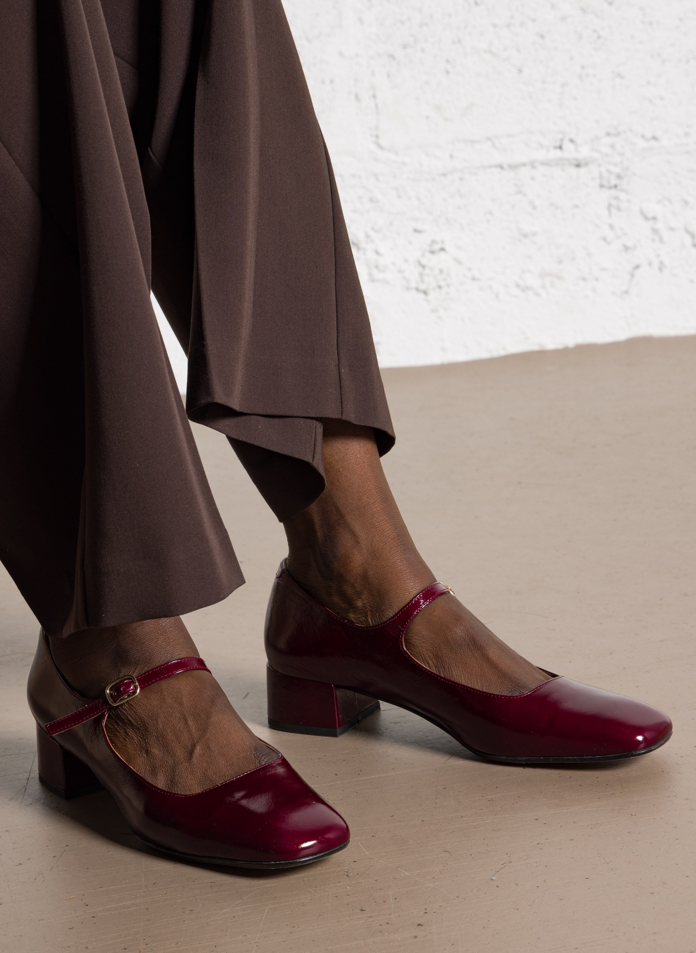 Babies en cuir MELLOW YELLOW Rouge