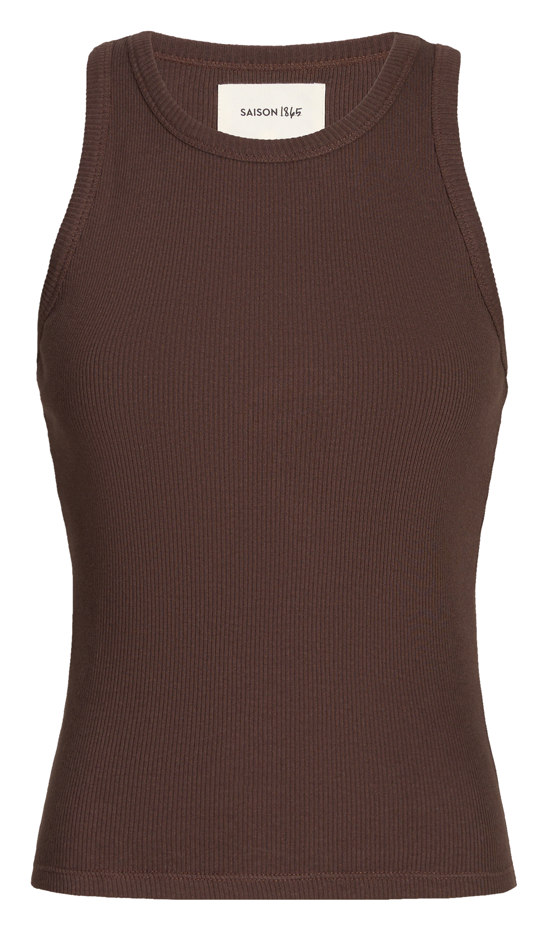 Ribbed cotton tank top SAISON 1865