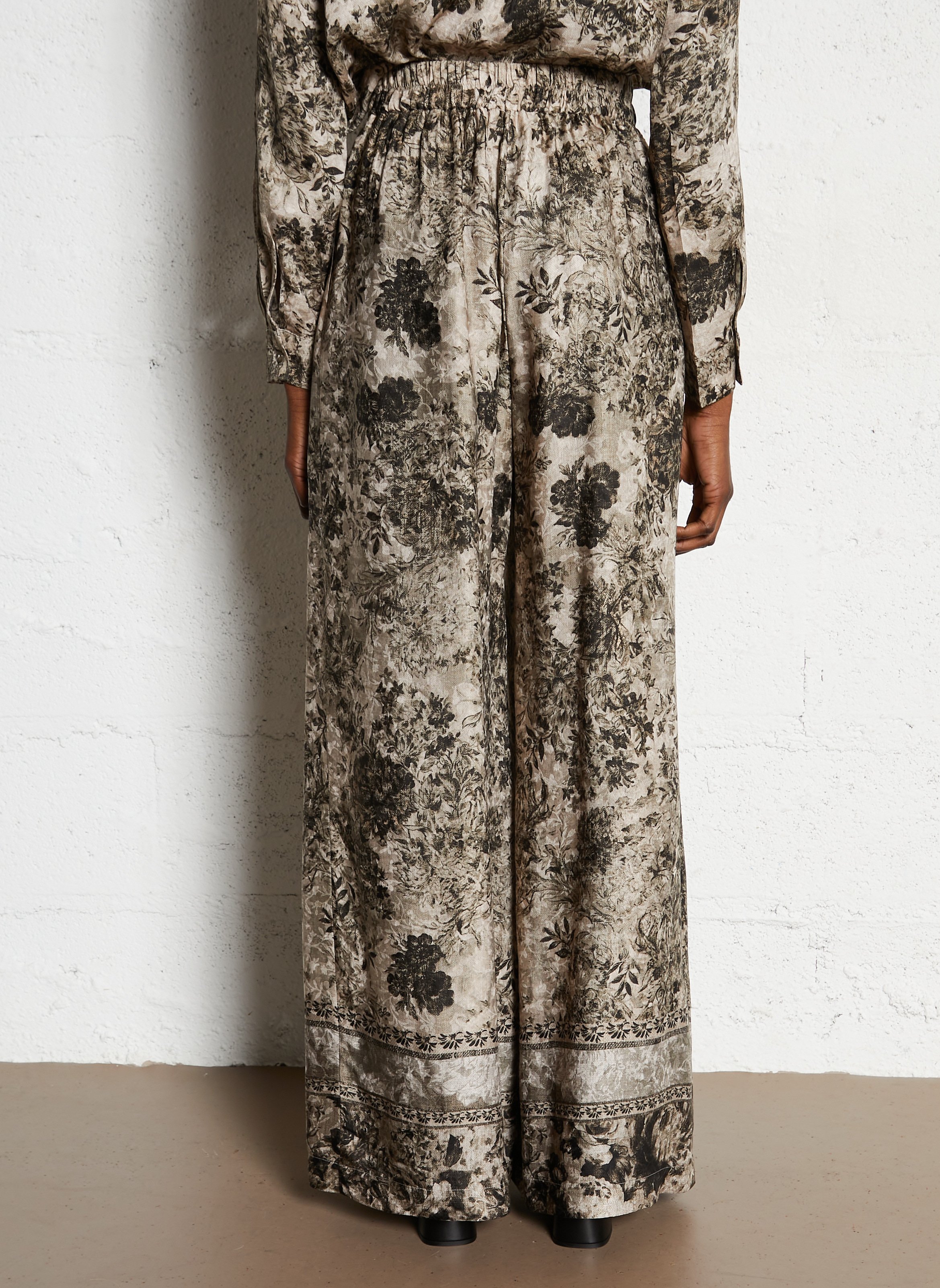 Pantalon large imprimé MOMONI Vert