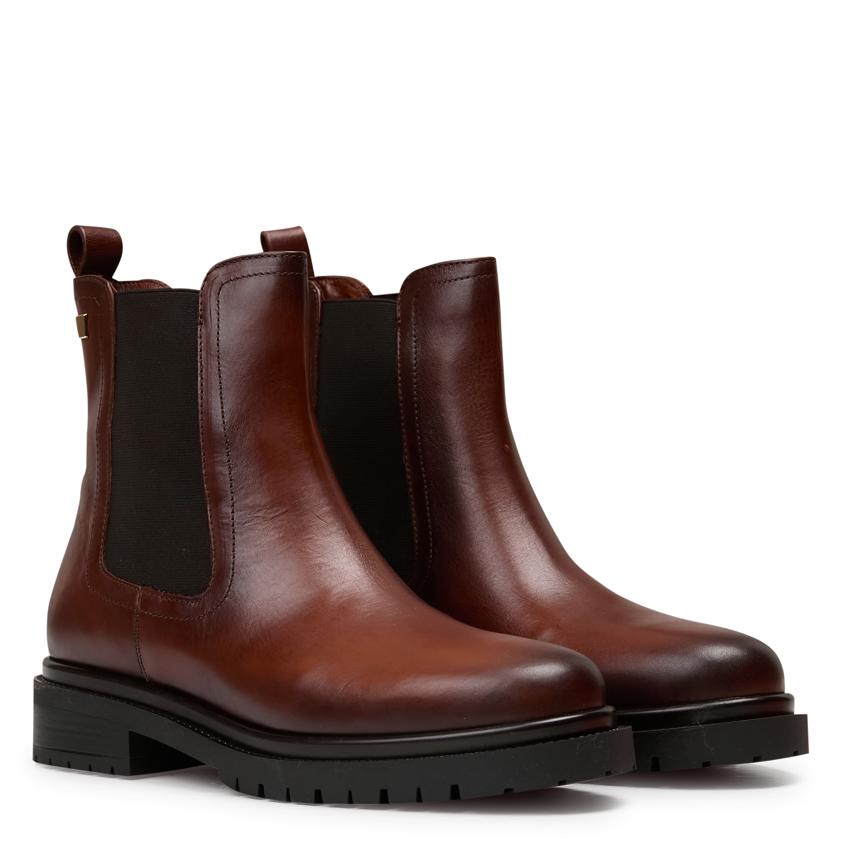 Bottines crantées en cuir JB MARTIN Marron