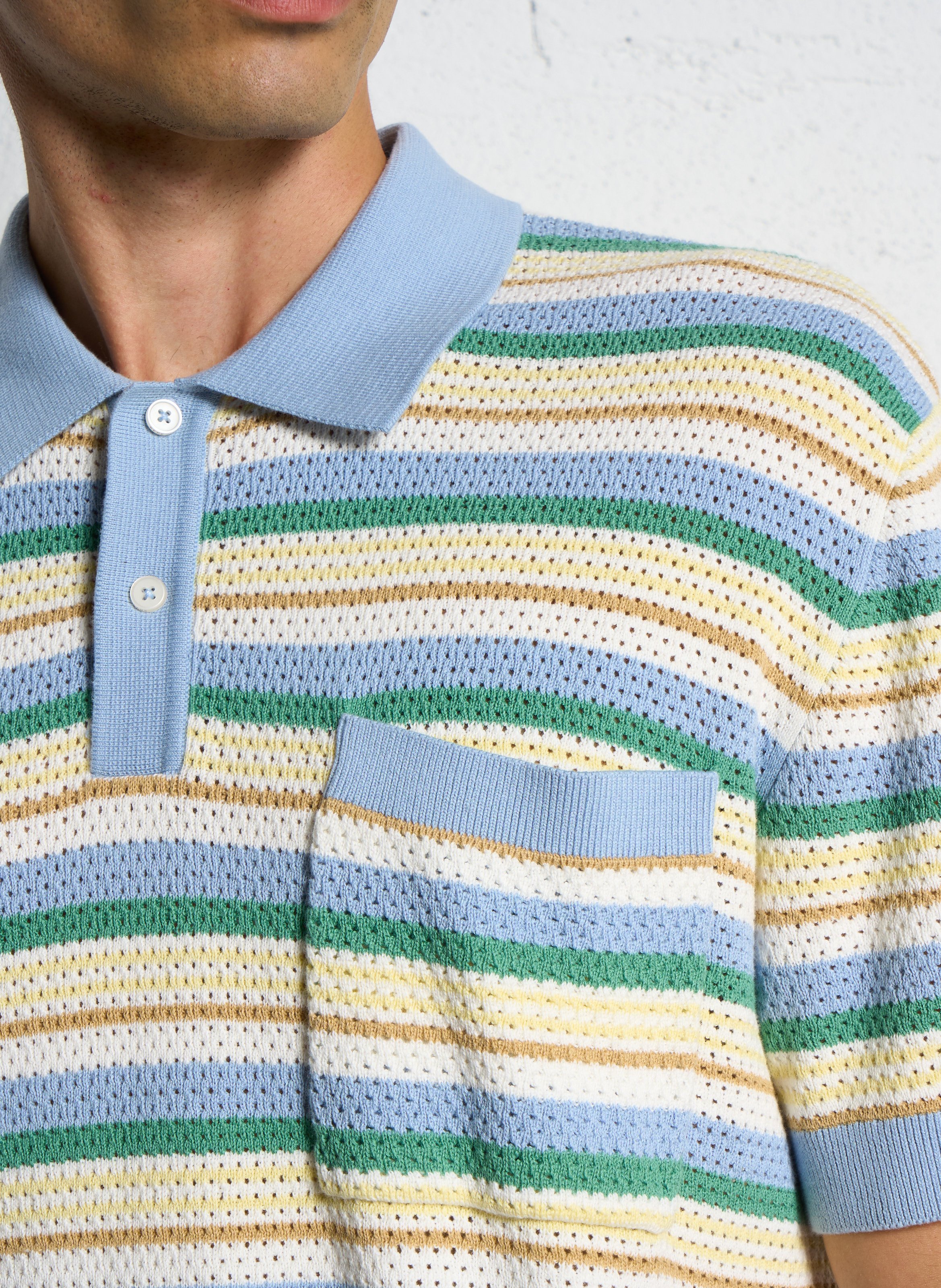 Straight cotton polo shirt PEPE JEANS Blue