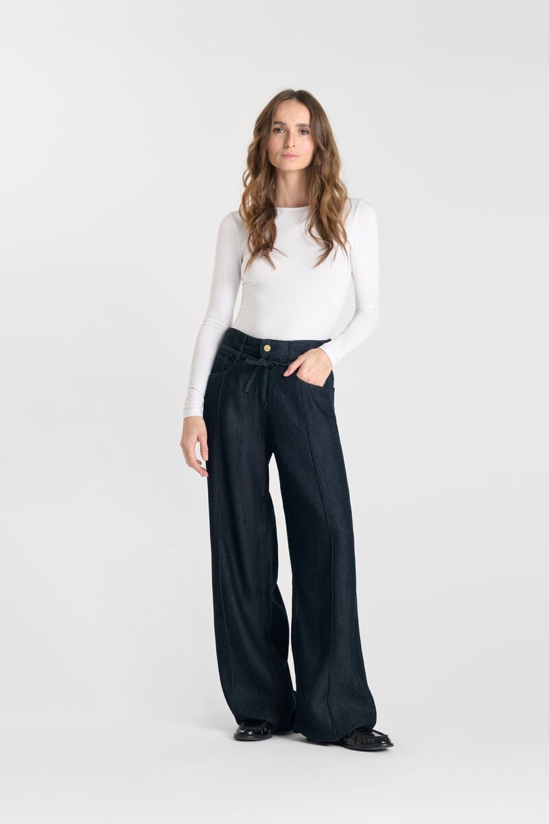 Loose jeans, wide, length 34 LE TEMPS DES CERISES Blue