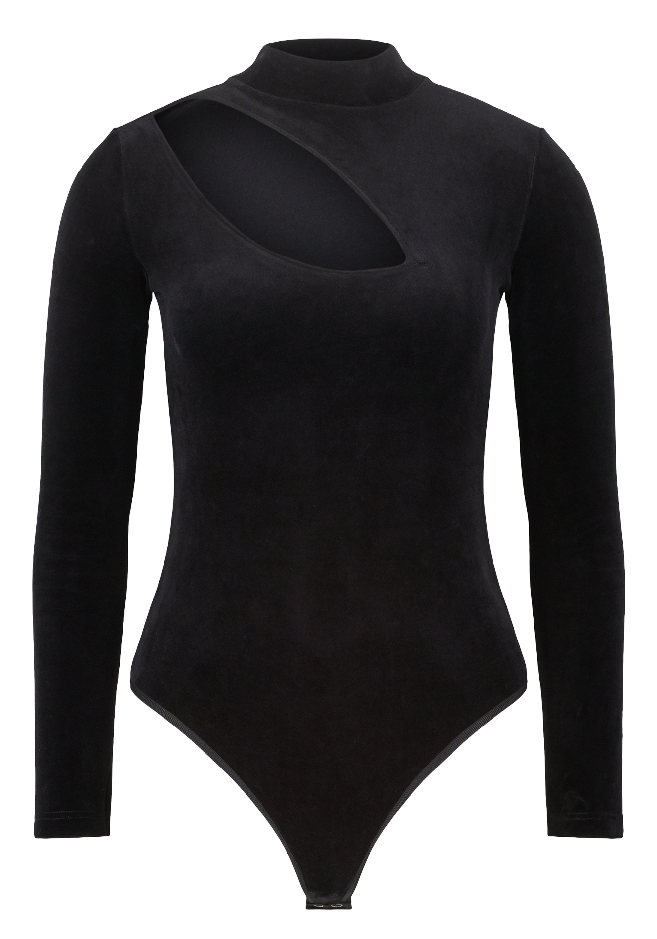 Body col montant aspect velours FLAIR Noir