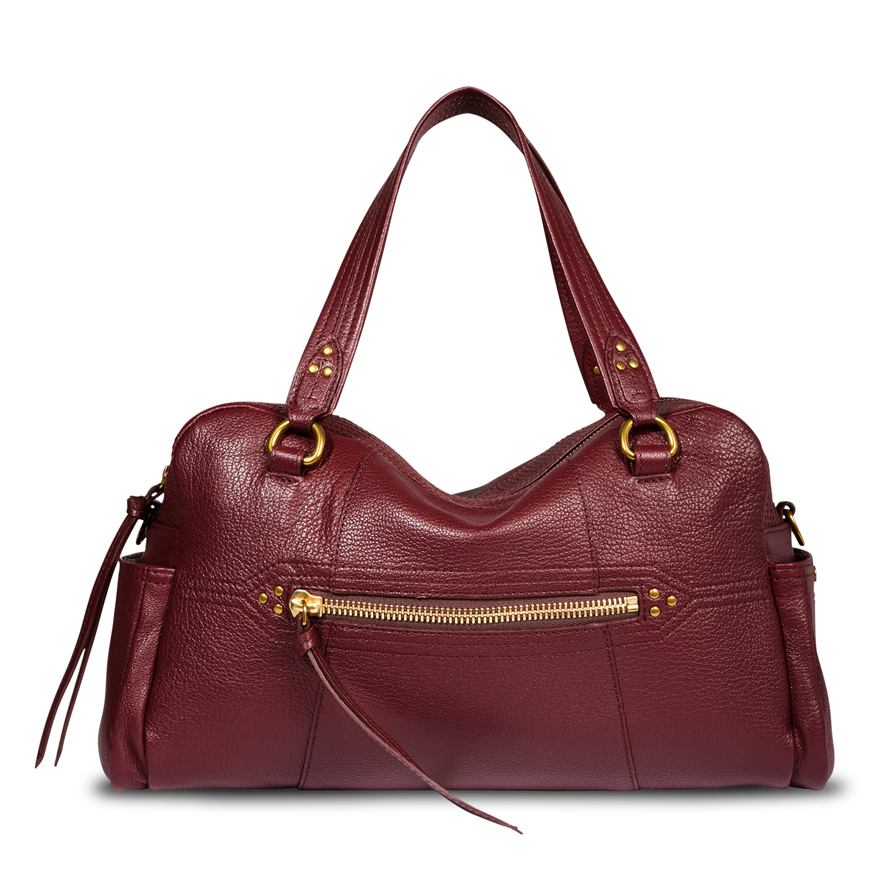 Tasche Bowling mit Schulterriemen aus Leder JEROME DREYFUSS Rot