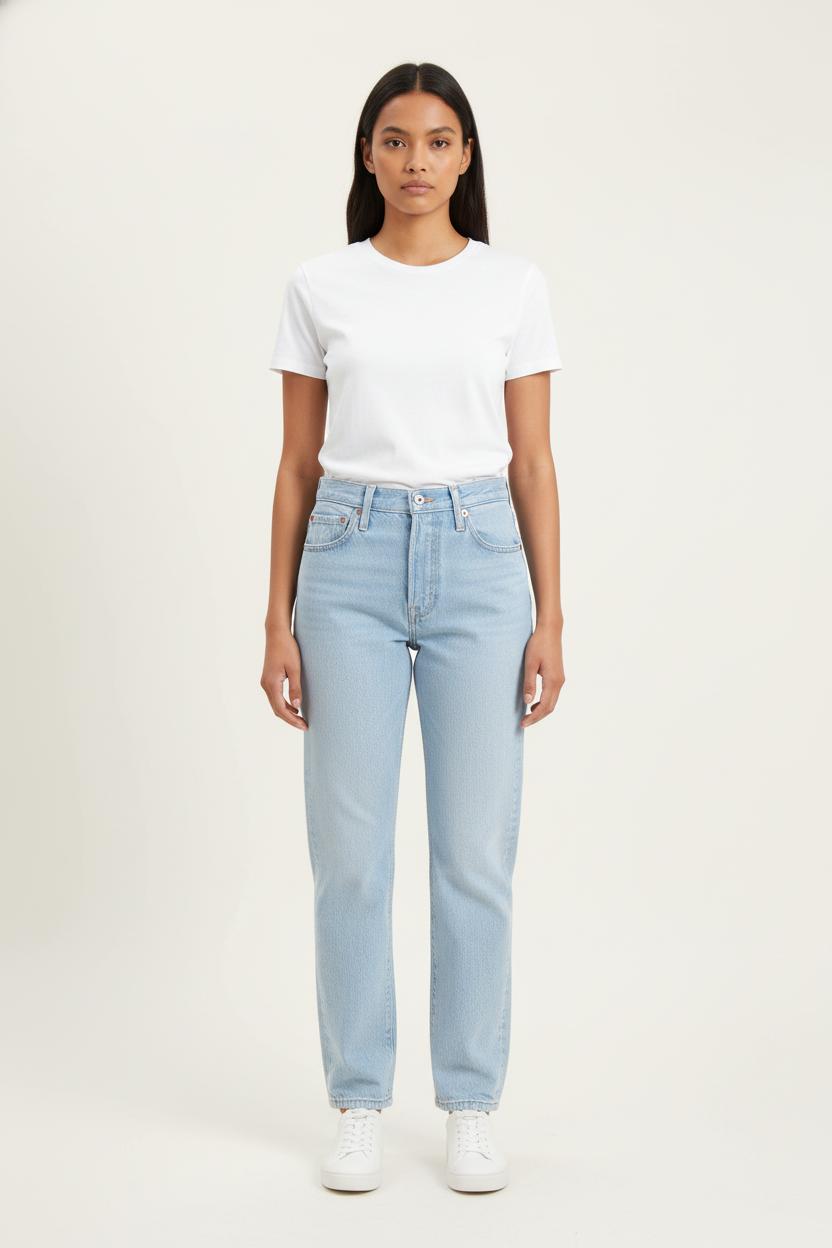 Cropped slim jeans with studs LEVI'S - Seconde main Blue
