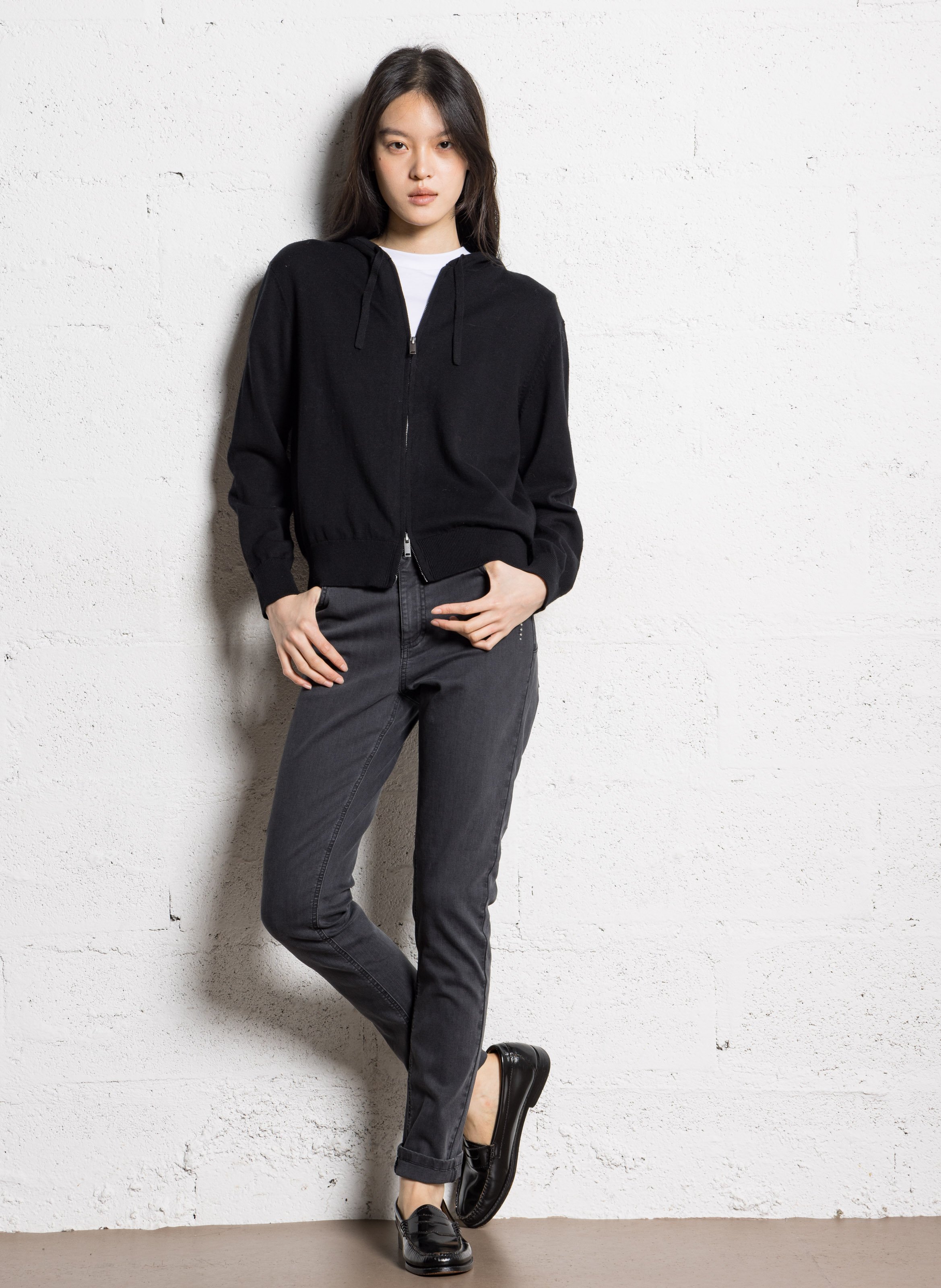 Schmale Jeans aus Baumwollmischung IKKS Grau