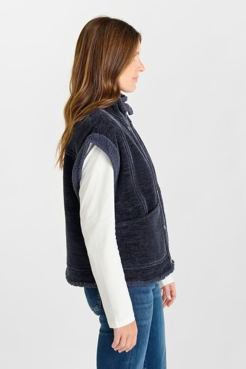 Veste sans manches LE TEMPS DES CERISES Bleu