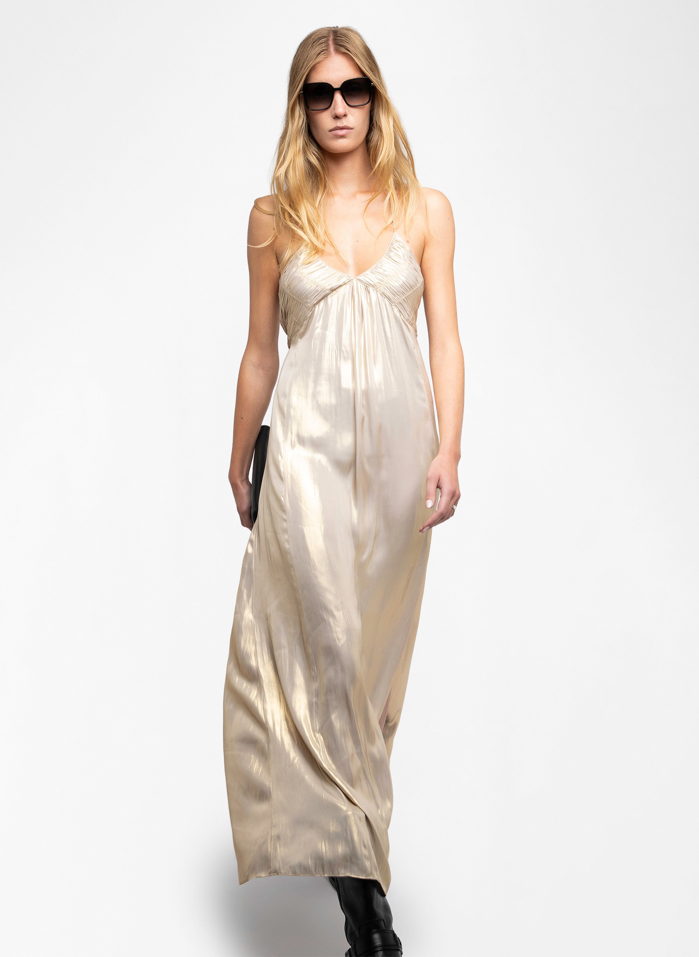 Robe longue col V ZADIG&VOLTAIRE Jaune