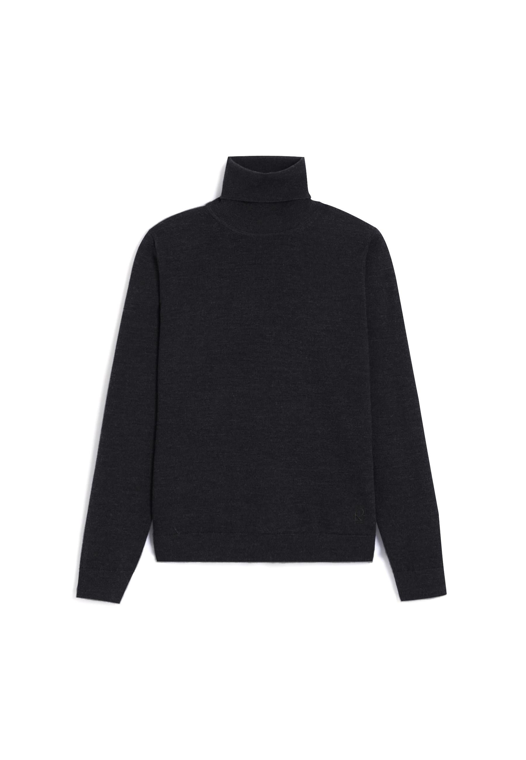 Merino wool roll-neck sweater RODIER Grey