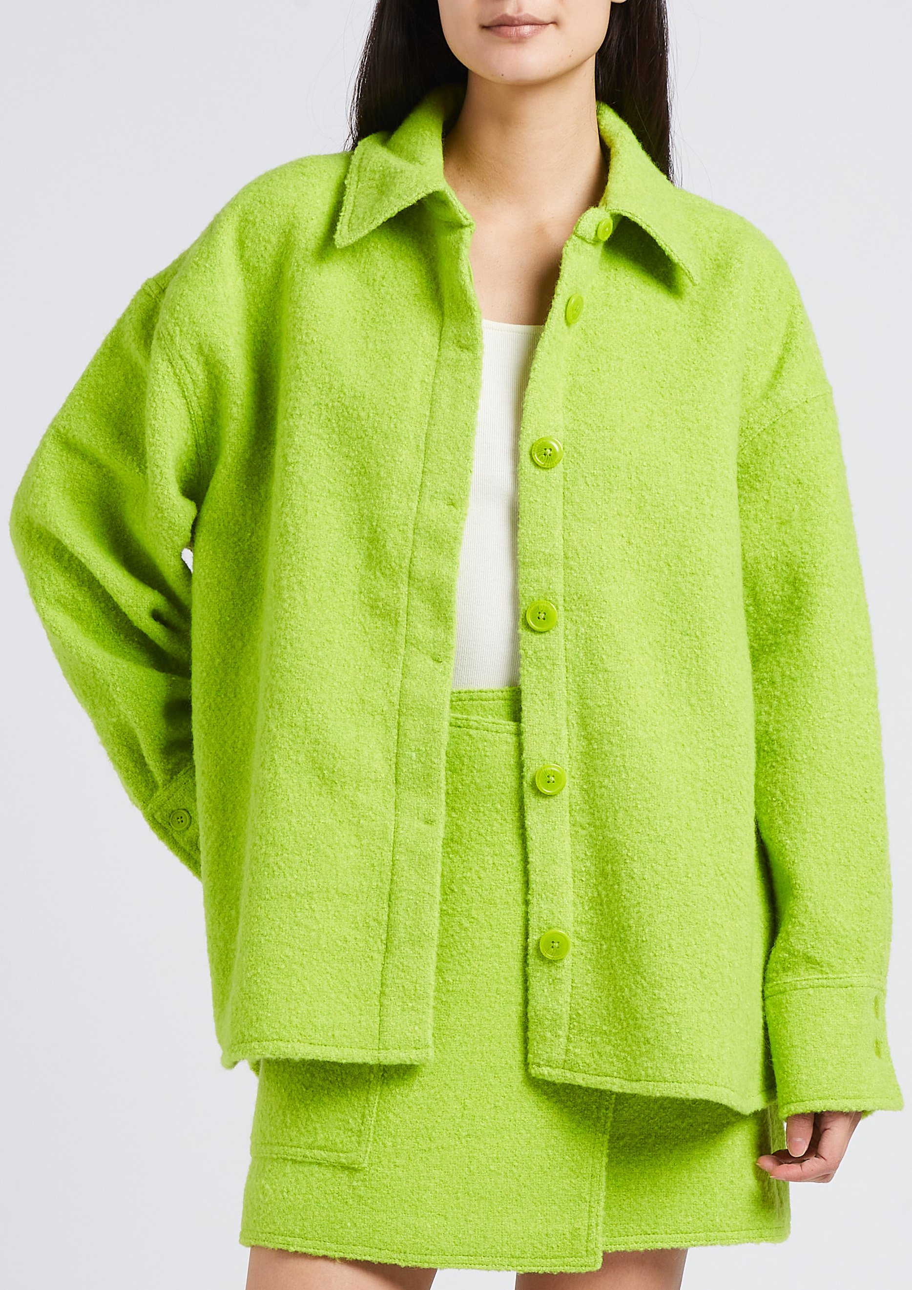 Veste ample col classique SAMSOE SAMSOE Vert
