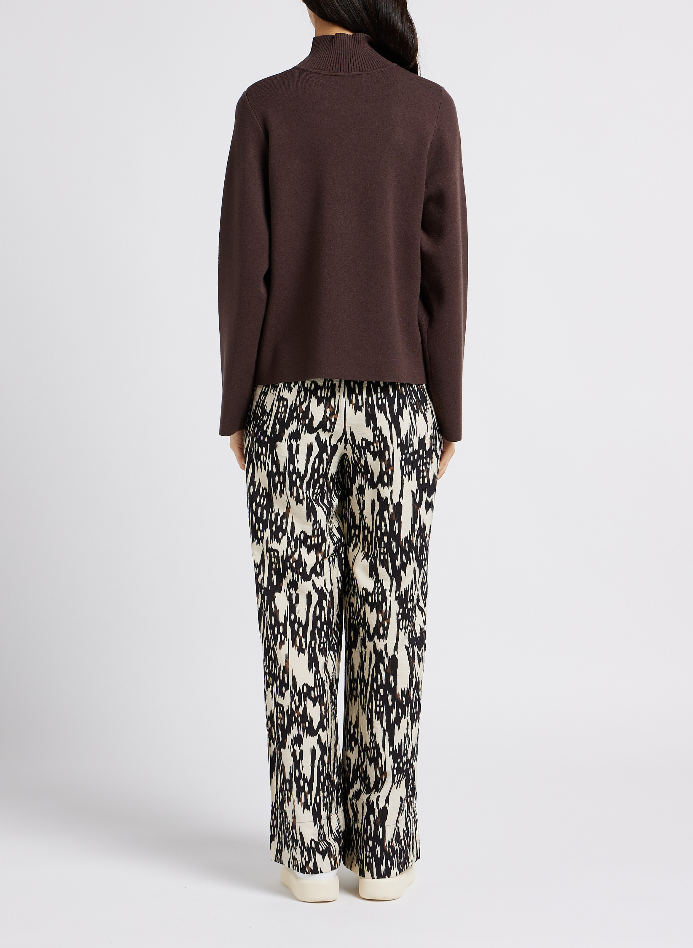 Pantalon large imprimé  OBJECT Beige