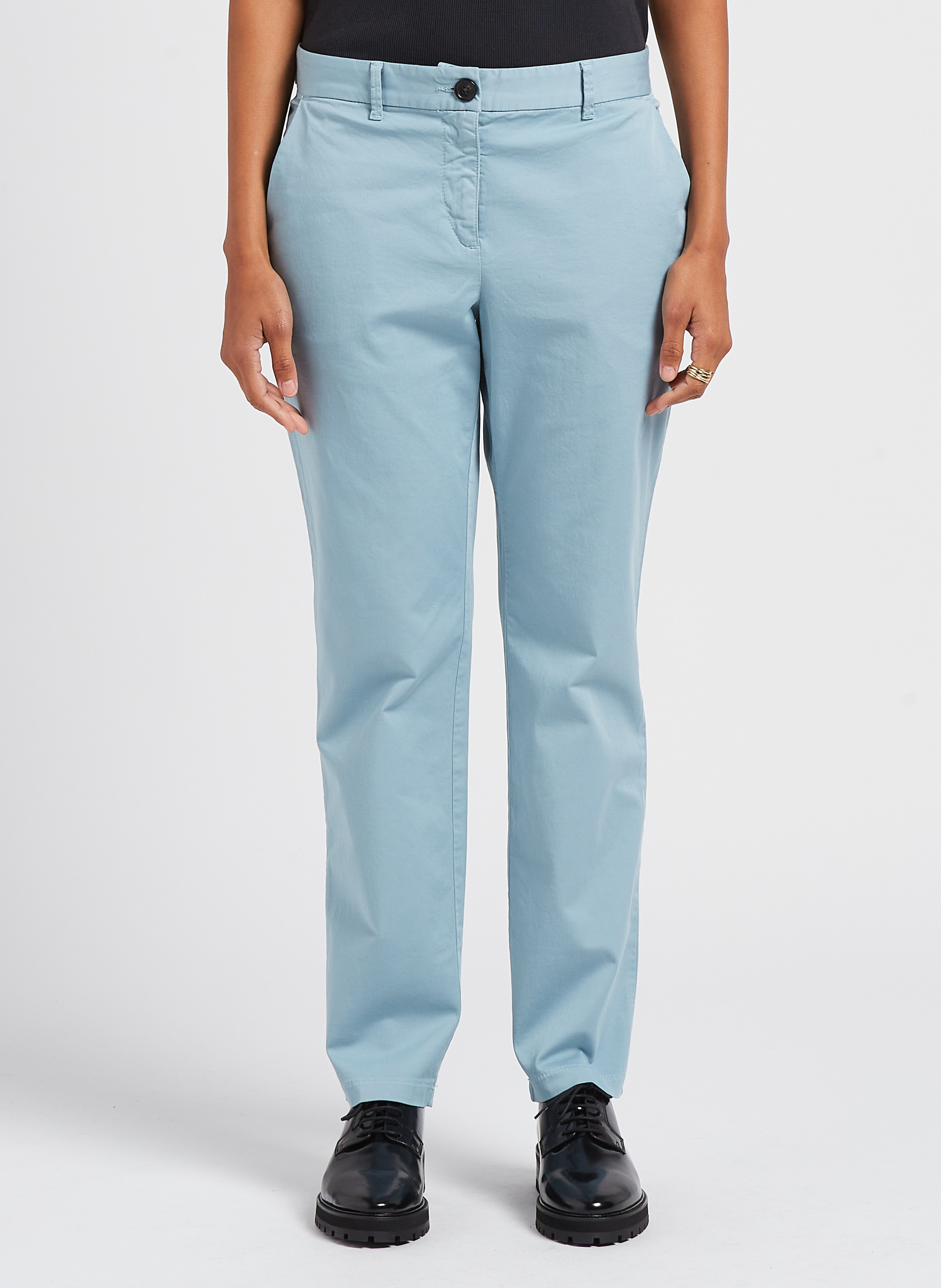 Pantalon chino en coton biologique PAUL SMITH Bleu