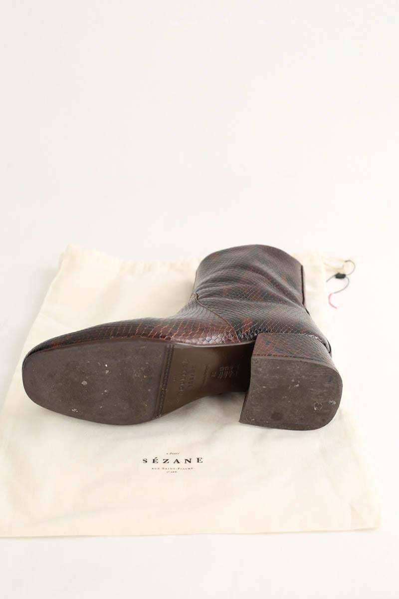 Boots SEZANE - Seconde main Marron