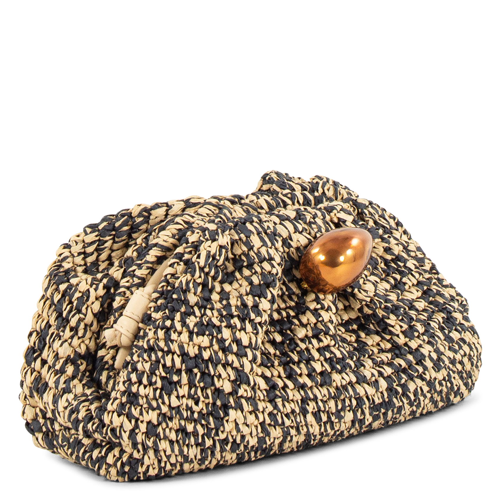 Lederen clutch SESSUN Beige