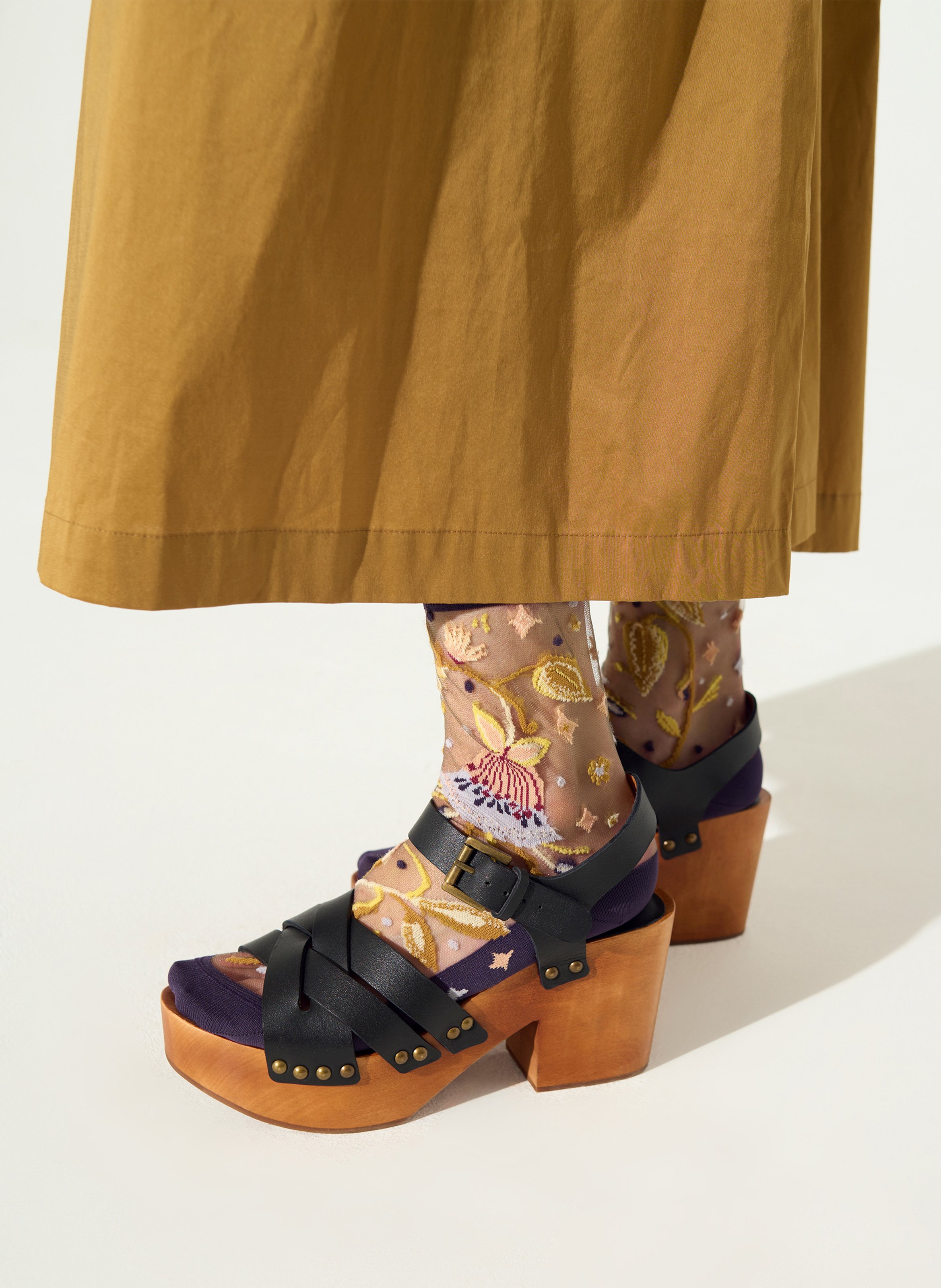 Espadrilles aus Wildleder mit Keilabsatz COTELAC Schwarz