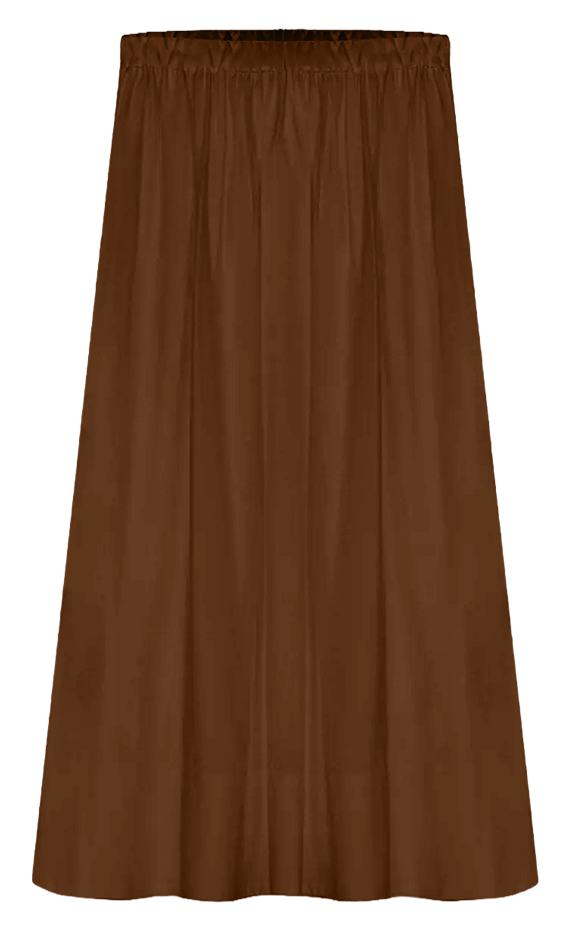 Halflange, gerende rok MASSCOB Bruin