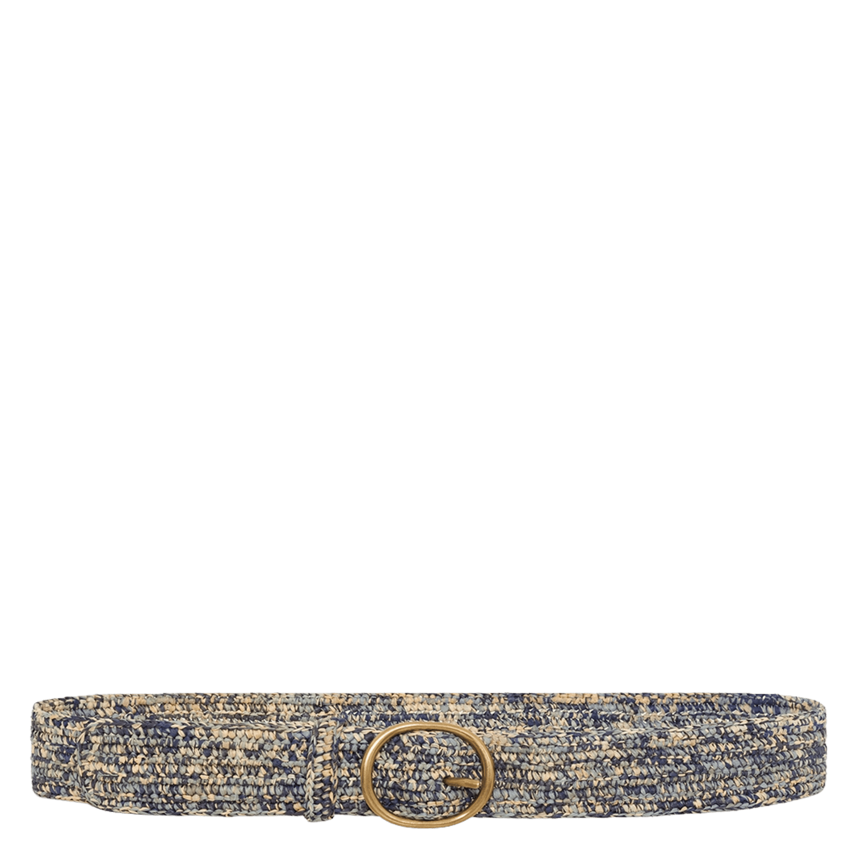 Cinturón de rafia PABLO Azul