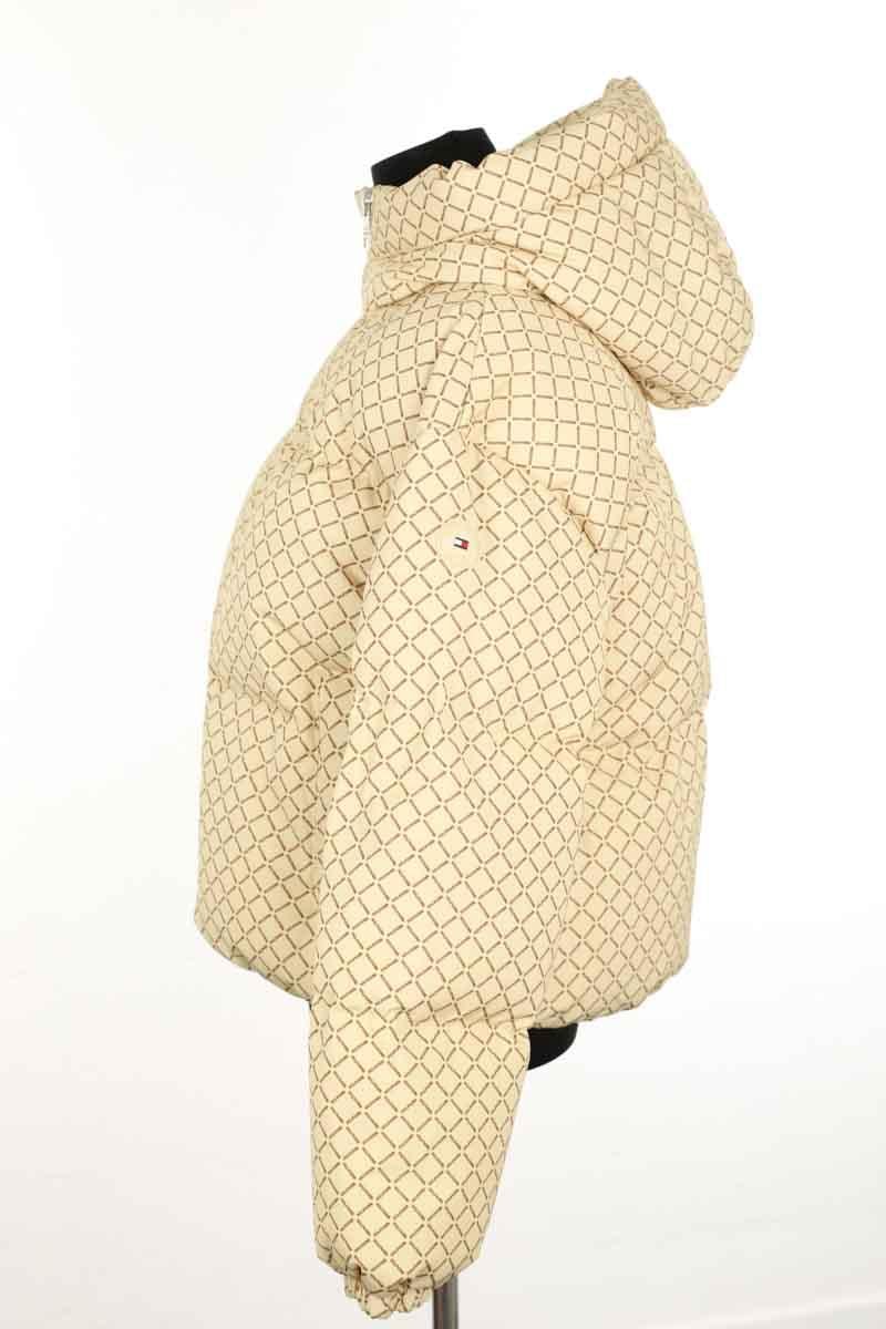 Lightweight quilted padded jacket with high neck TOMMY HILFIGER - SECONDE MAIN Beige