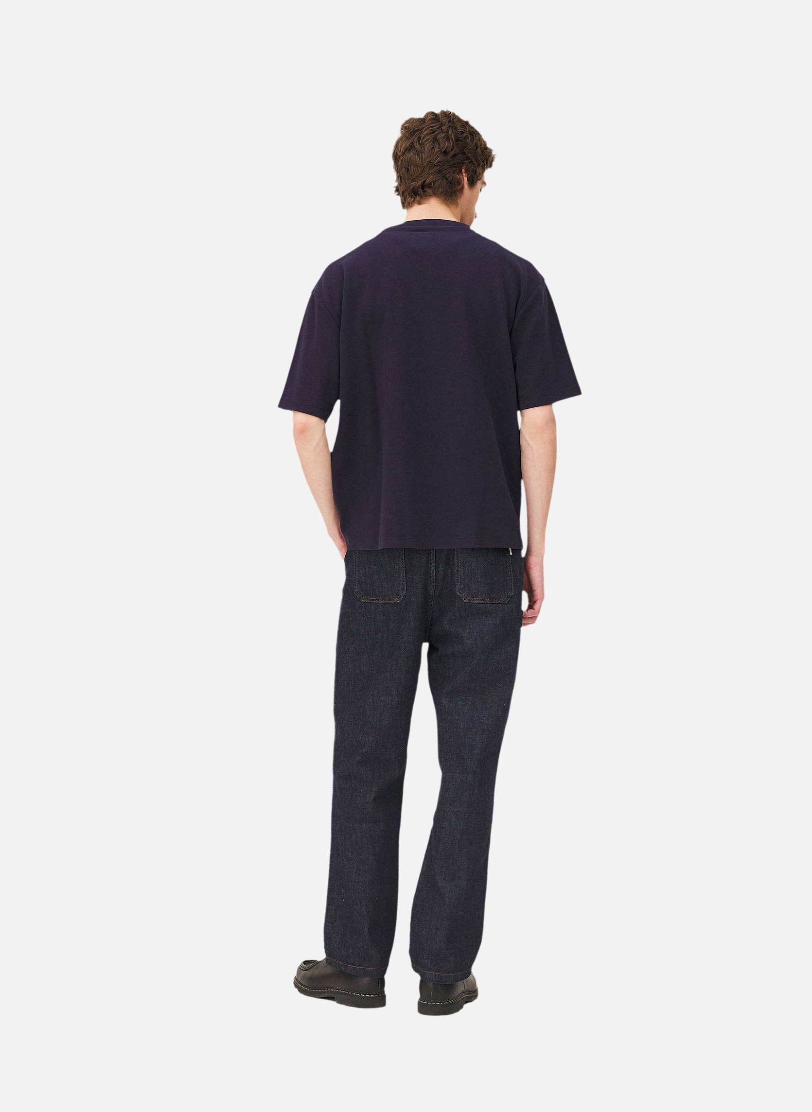 Oversized tangerine t-shirt Noyoco Blue