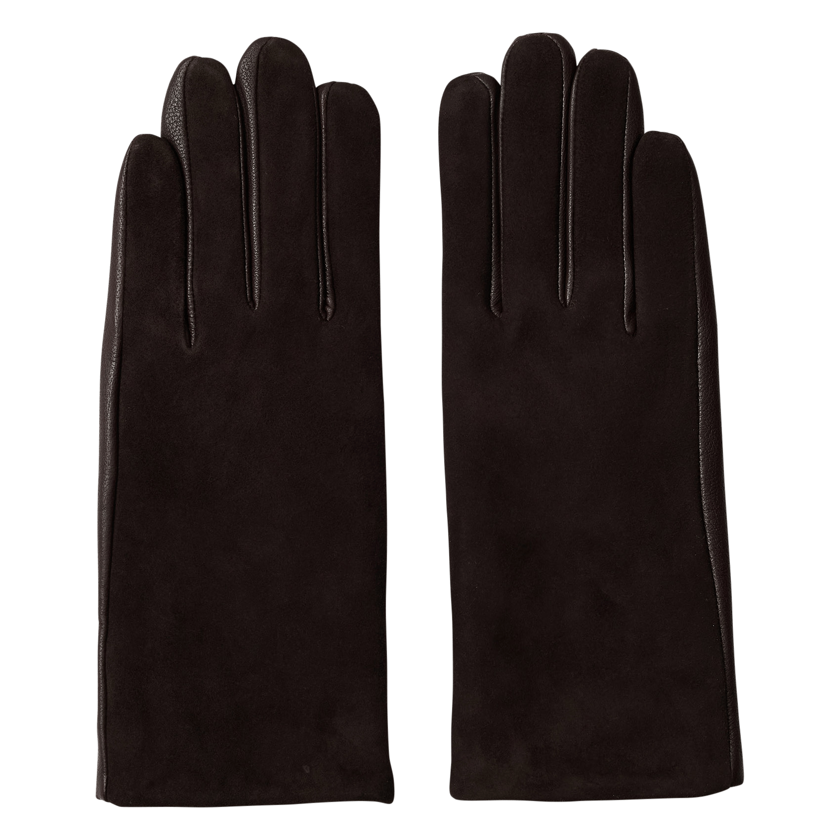 Gants en cuir SELECTED Marron