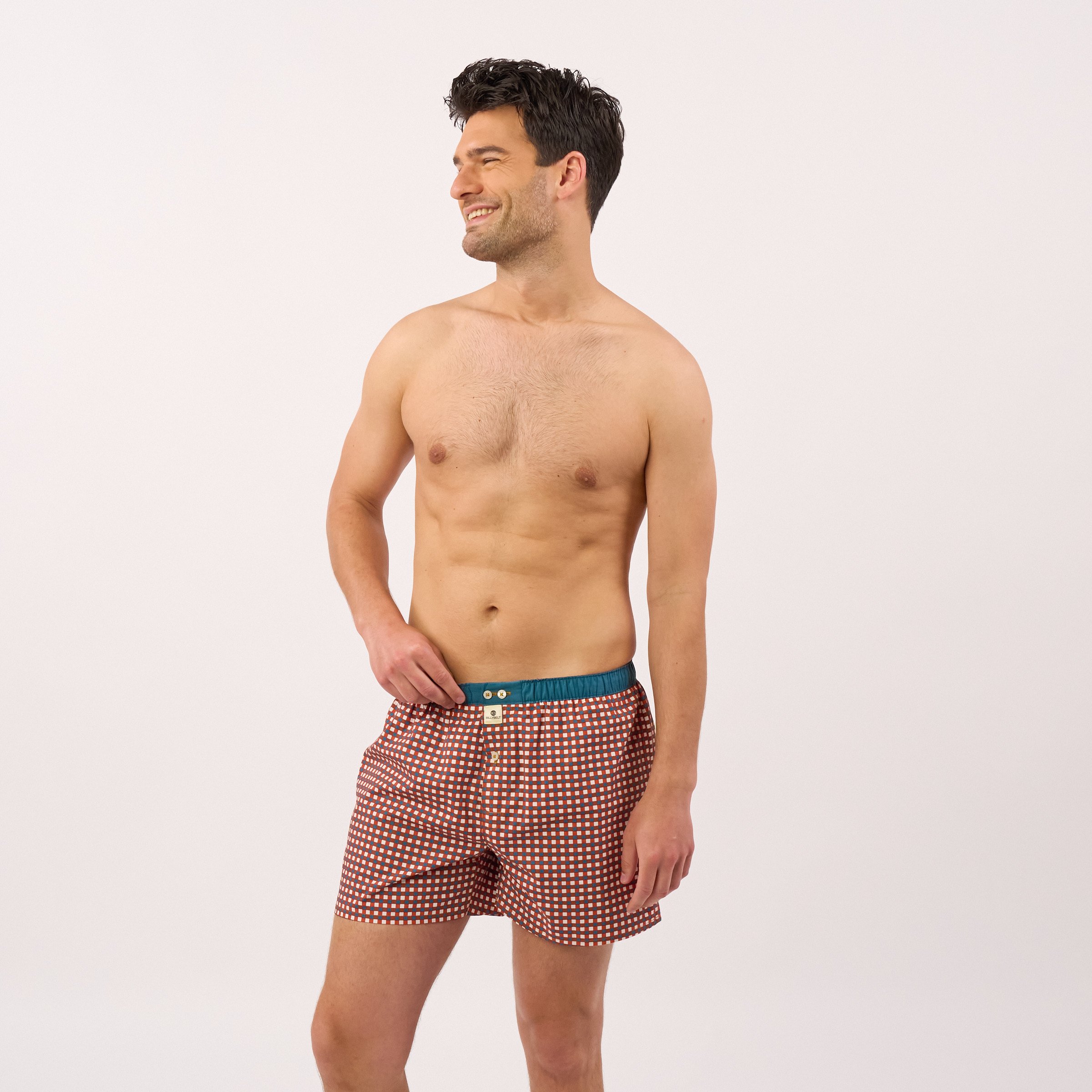 Organic cotton boxer shorts BILLYBELT Red