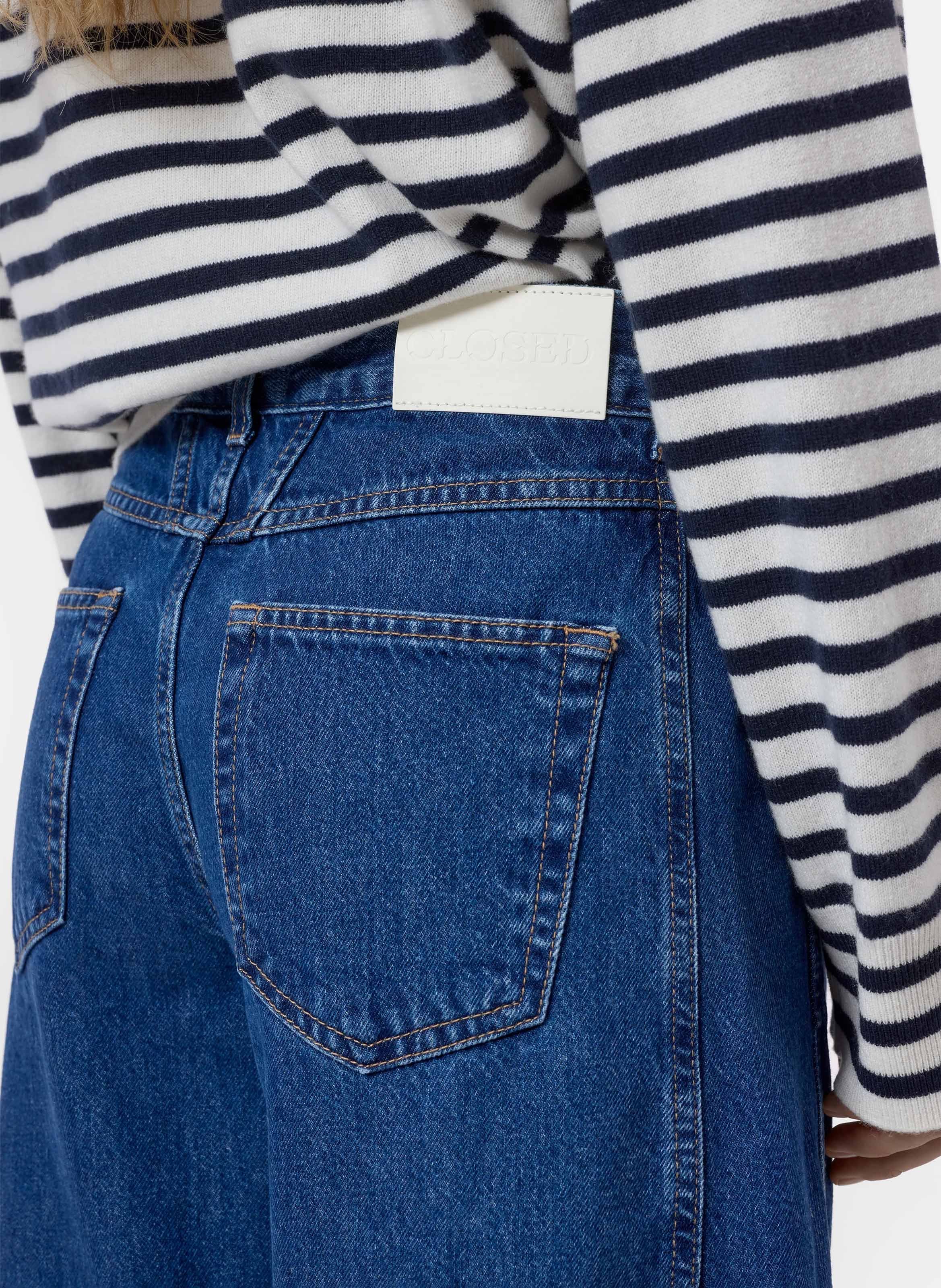 Wide leg jeans in cotton and recycled cotton CLOSED Blue