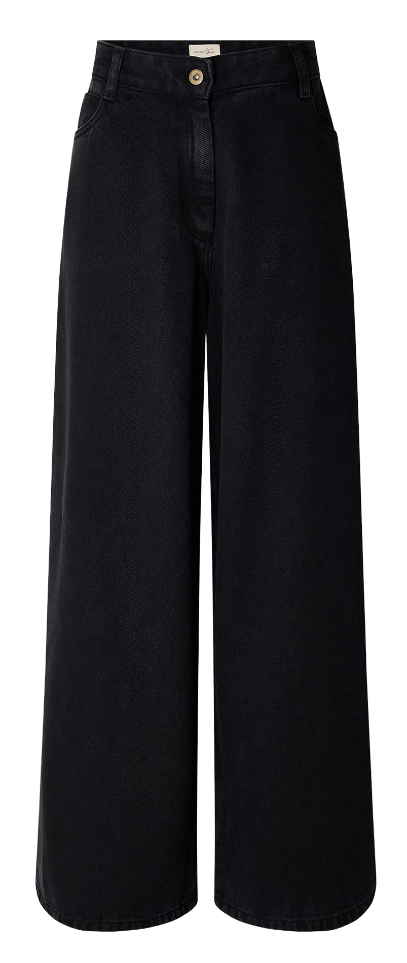 Wide-leg denim jeans SESSUN Black