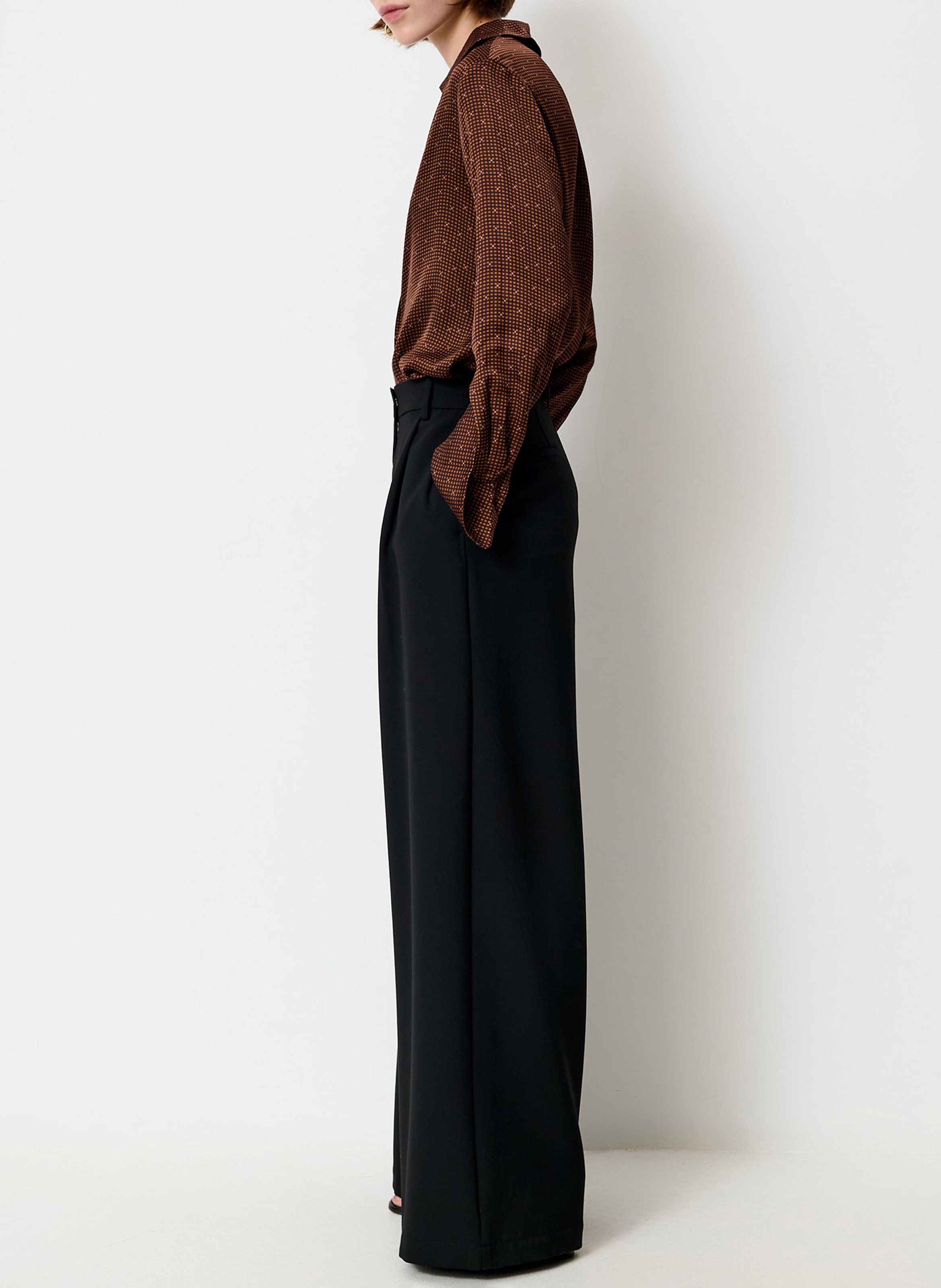 Chemise col classique imprimée | Marron SESSUN Femme