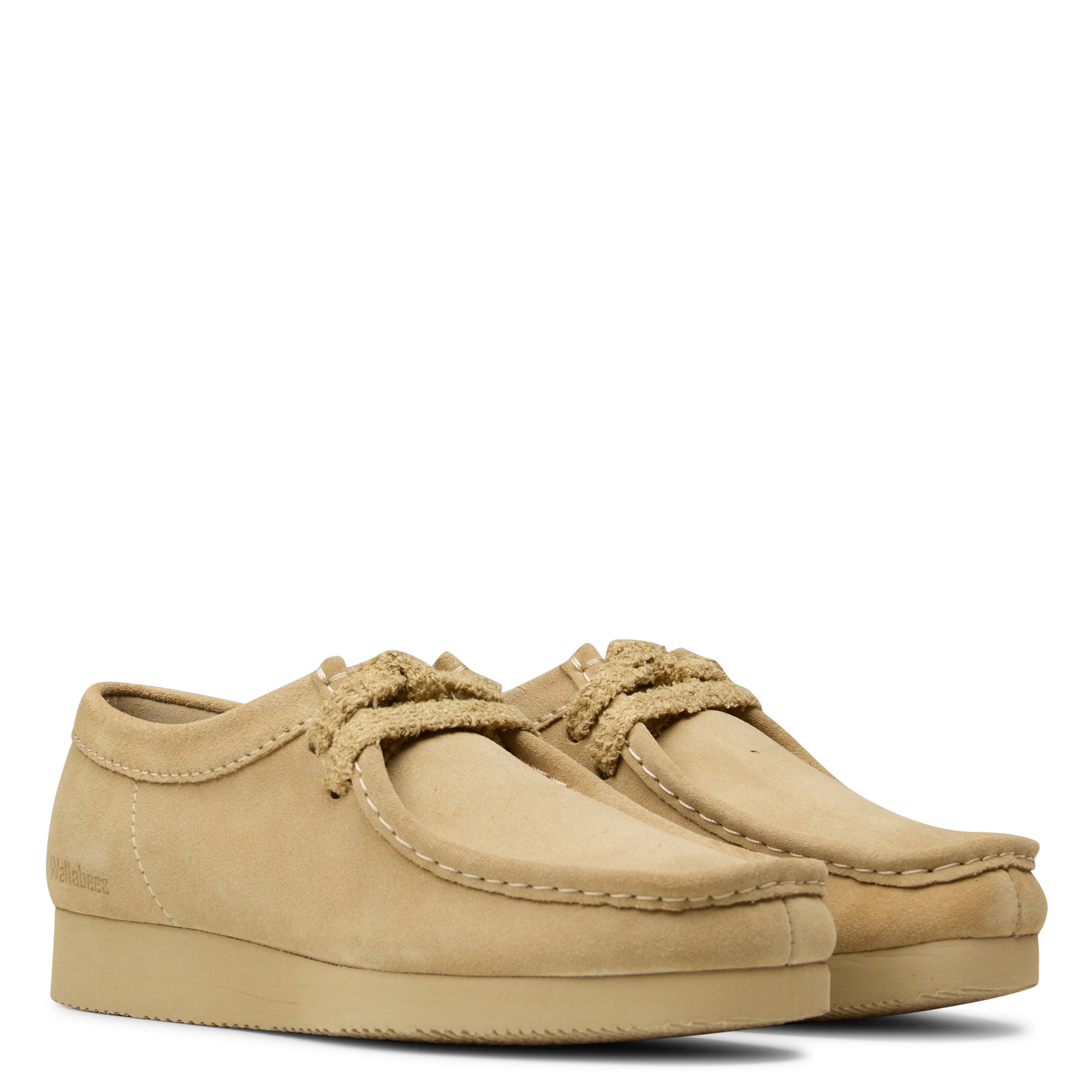 Quadratische Leder-Mokassins CLARKS Beige