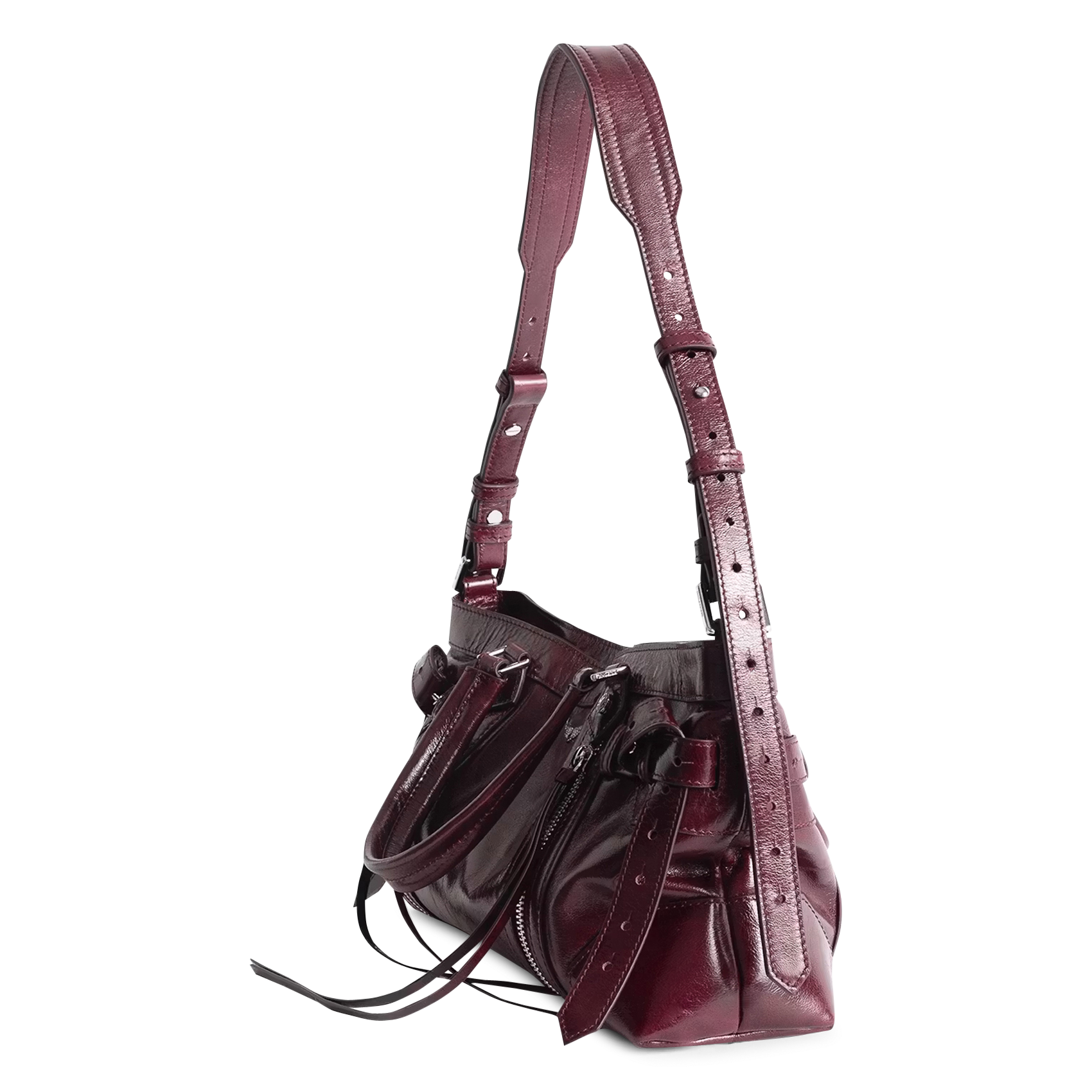 Sac bandoulière en cuir ZADIG&VOLTAIRE Violet