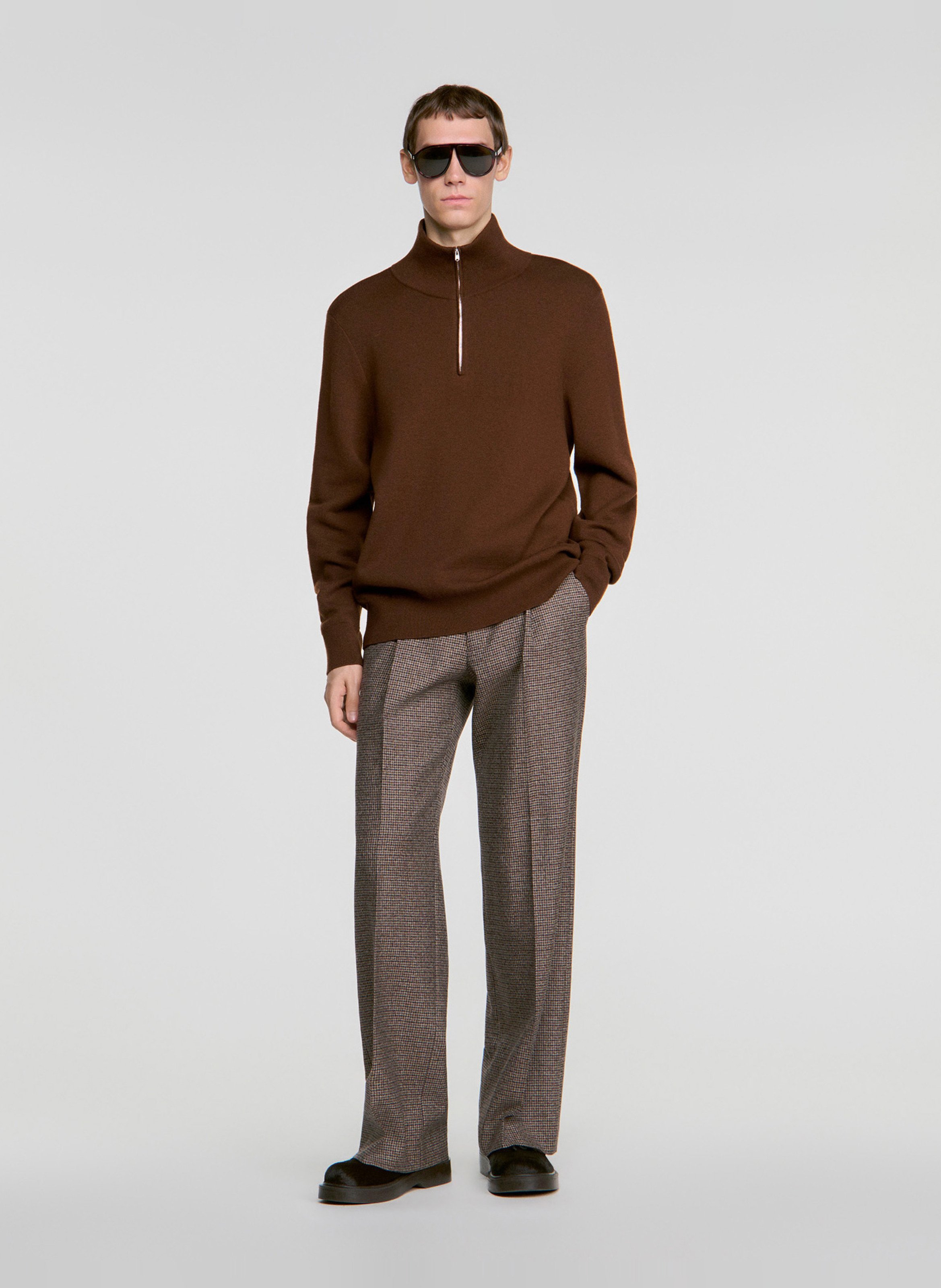 Schipperstrui van wolmix | Beige SANDRO Heren